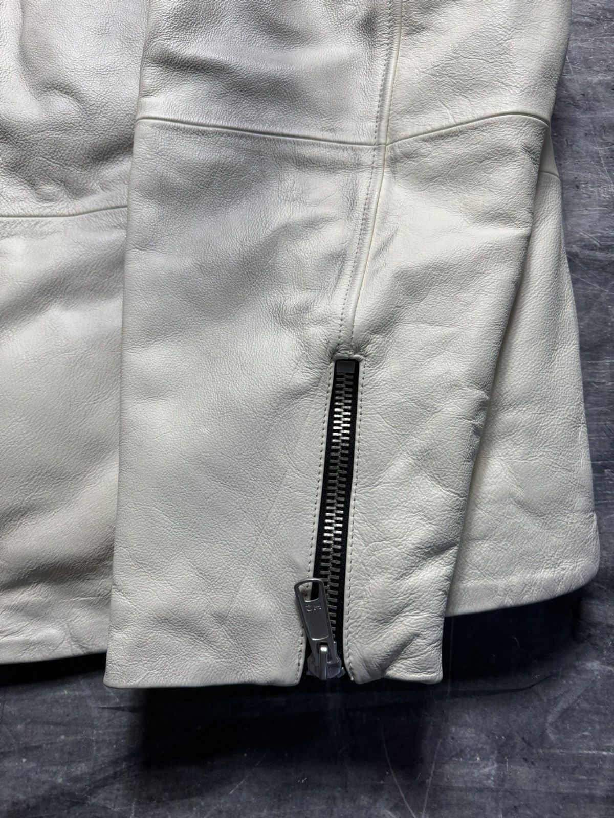 Heron Preston H2 by Heron Preston Leather Jacket in White Size US L / EU 52-54 / 3 - 5 Thumbnail