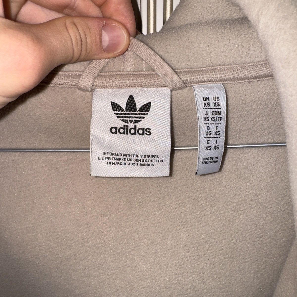 Japanese Brand Adidas fur hoodie Size US XS / EU 42 / 0 - 4 Thumbnail