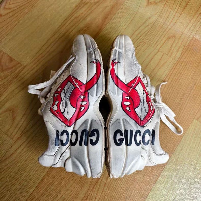 Gucci Gucci Old Lip Dad Sneakers-2505 Size US 5.5 / EU 38 - 2 Thumbnail