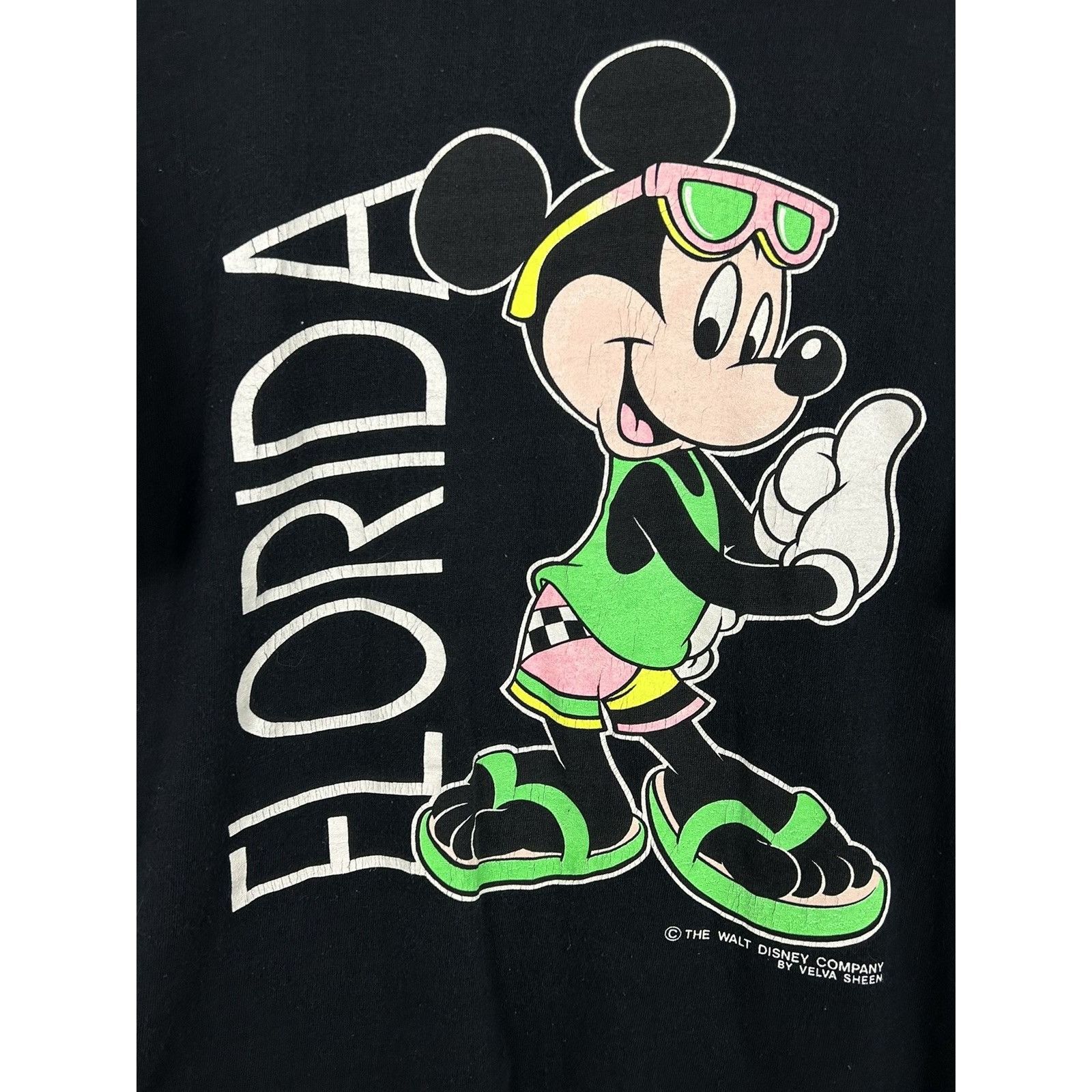 Vintage 80s Vintage Disney Mickey Mouse Florida Short Sleeve T-Shirt Size US L / EU 52-54 / 3 - 2 Thumbnail