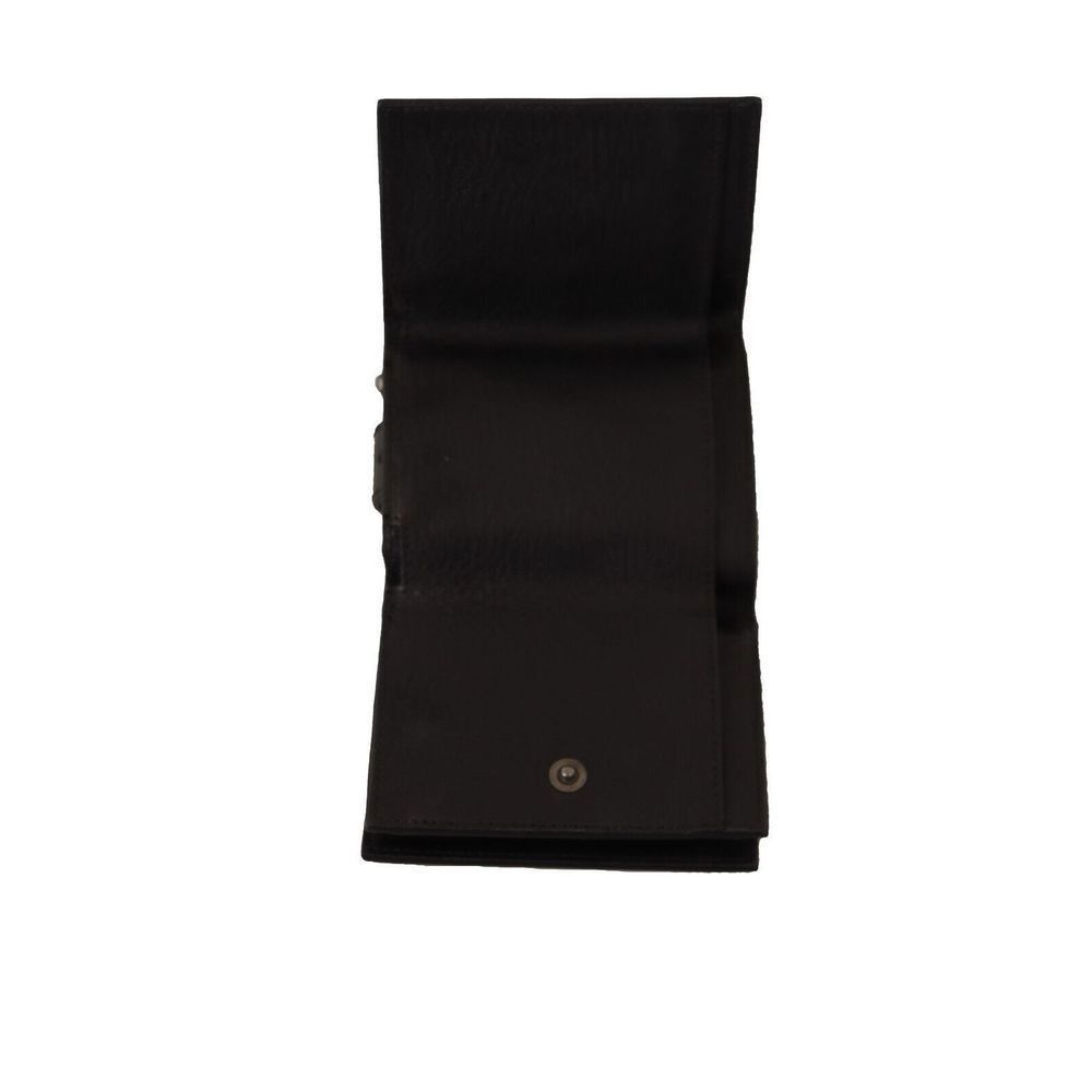 Dolce & Gabbana Dolce & Gabbana Black Leather Trifold Purse Belt Multi Kit W Size ONE SIZE - 5 Thumbnail