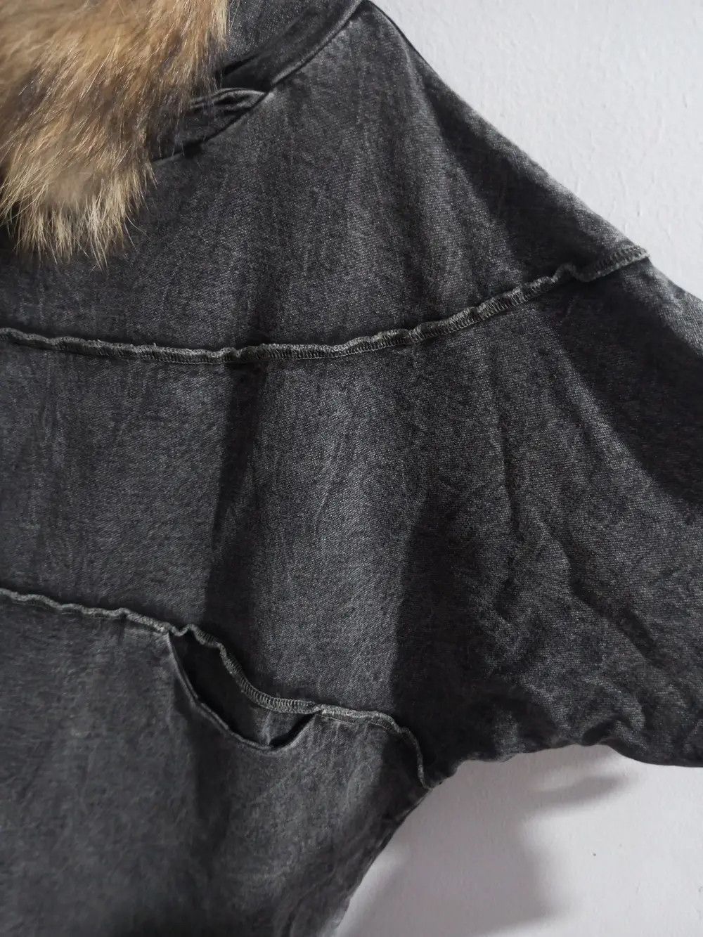 If Six Was Nine × Japanese Brand × Le Grande Bleu (L.G.B.) Vintage pattern Torso denim stretch fur hoodies Size US L / EU 52-54 / 3 - 5 Thumbnail