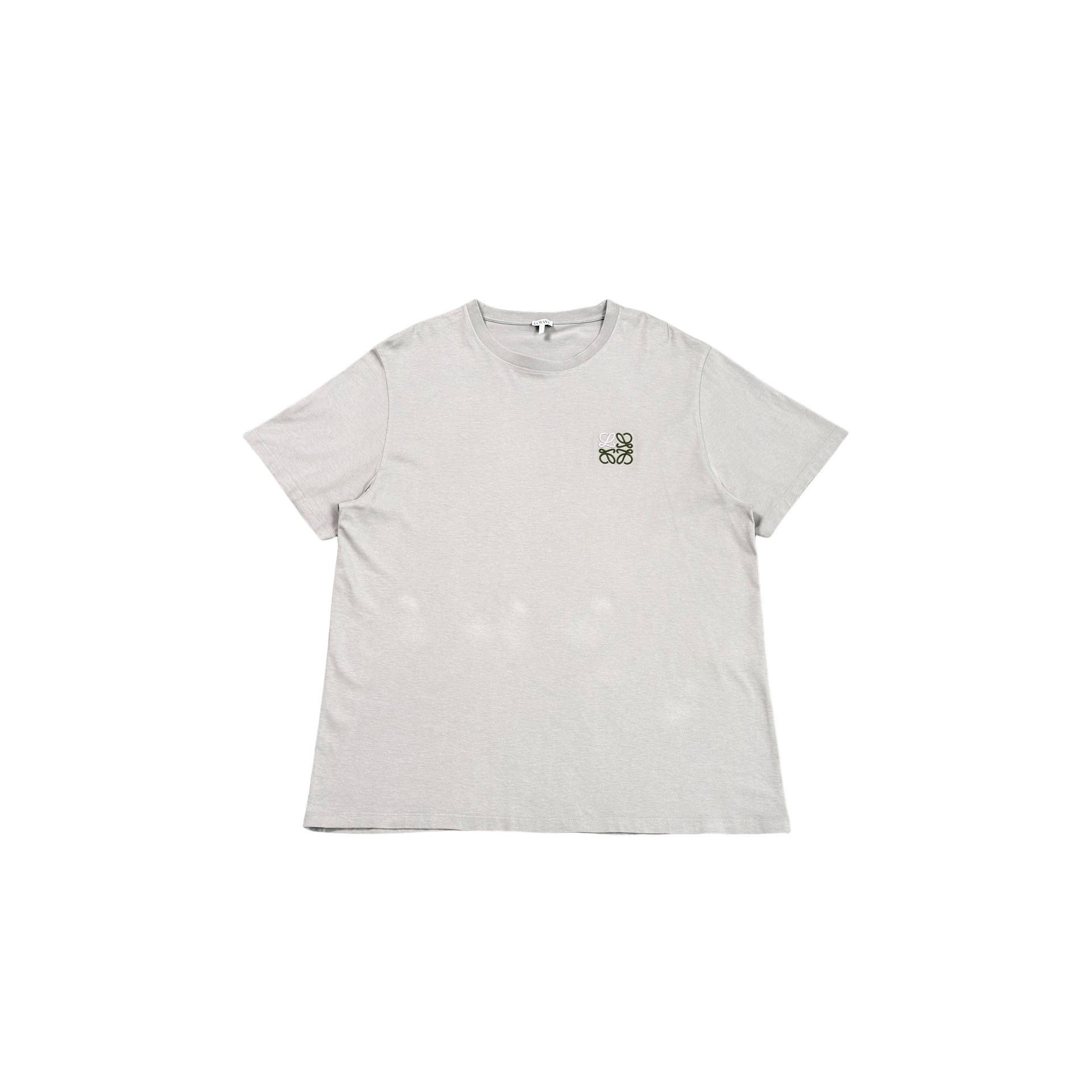 Loewe Loewe Embroidered Logo T-Shirt Gray 3XL Size US XXL / EU 58 / 5 - 1 Thumbnail
