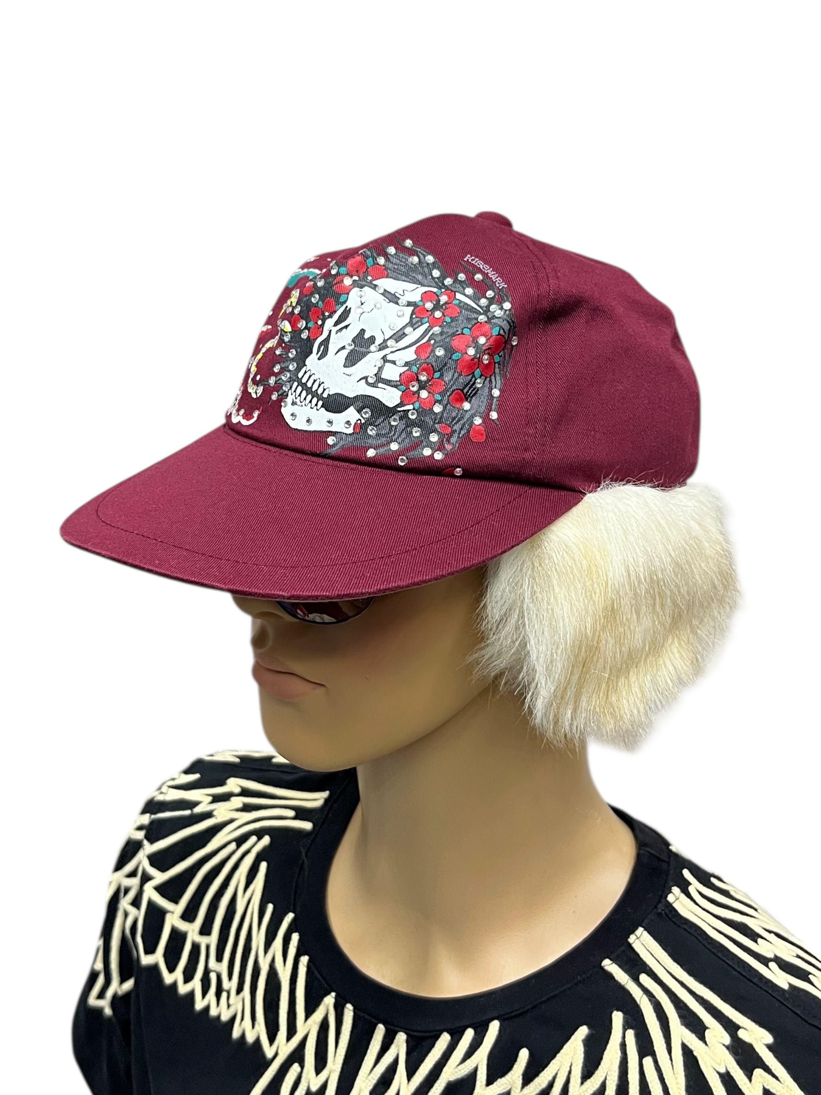 Other 🔥Vintage ROUNGE ET NOIR Punk Rock Skull Ear Fur Hat Size ONE SIZE - 1 Thumbnail