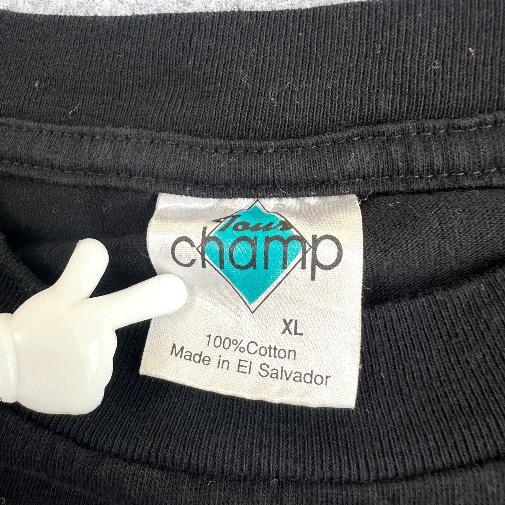 Vintage Tour Champ T-Shirt Black Men's XL Crew Neck Short Sleeve Size US XL / EU 56 / 4 - 3 Thumbnail