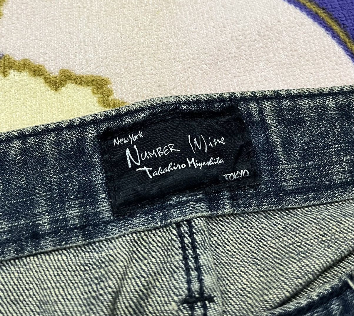 Japanese Brand NUMBER NINE Made in Japan Denim Pant Size US 34 / EU 50 - 7 Thumbnail