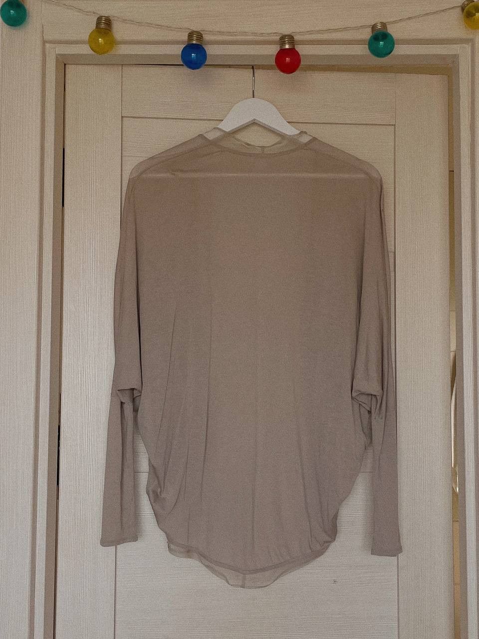 Helmut Lang Helmut Lang Cardigan Beige Sheer Silk Lace Trim Size S / US 4 / IT 40 - 2 Thumbnail