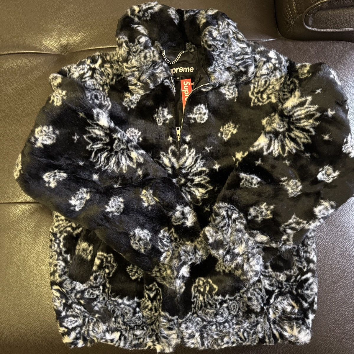 Supreme Bandana Faux Fur Bomber Jacket | Grailed