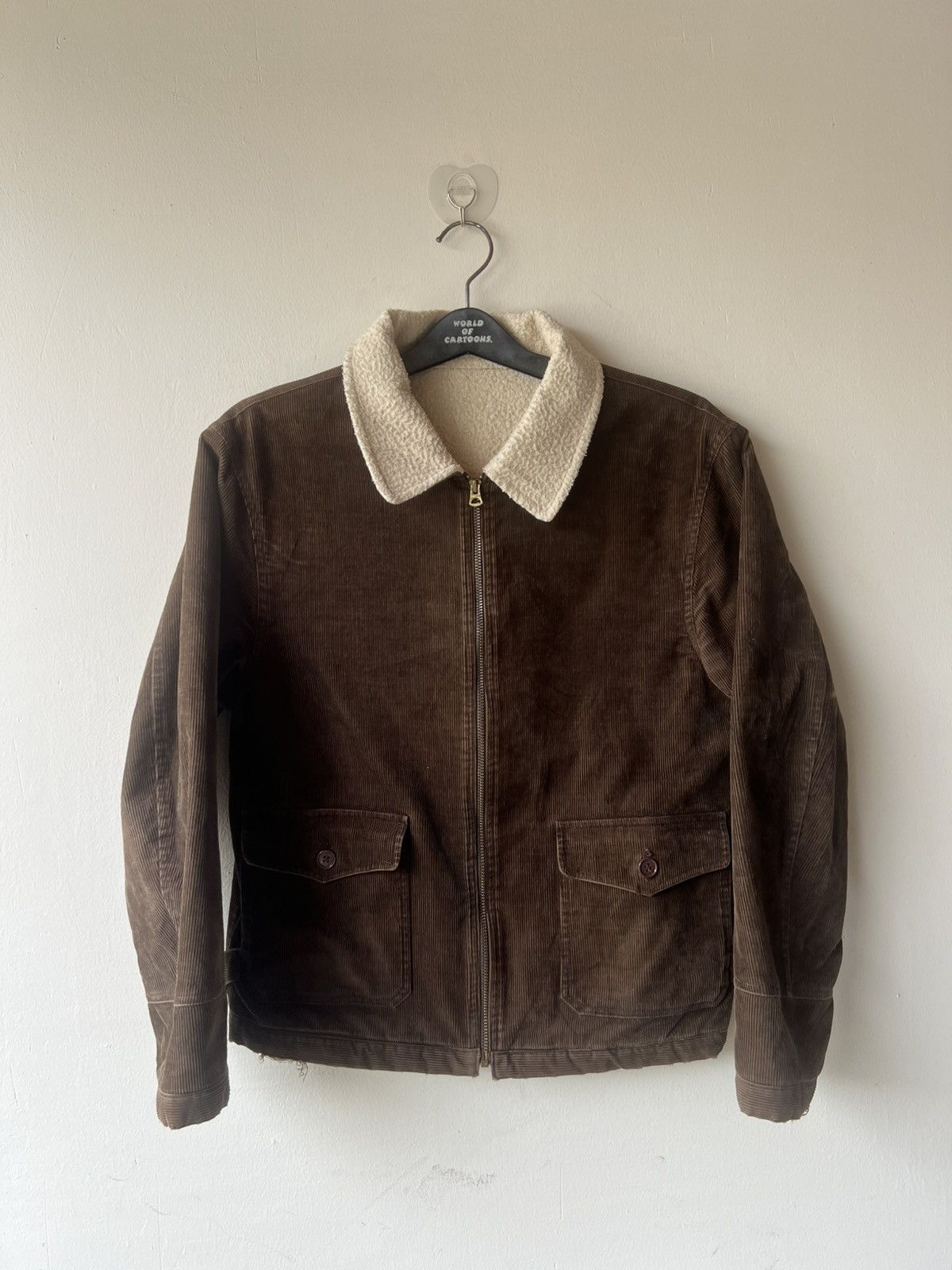 WESCO Wesco Japan Distressed Fade Sherpa Lined Corduroy Jacket Size US M / EU 48-50 / 2 - 2 Thumbnail
