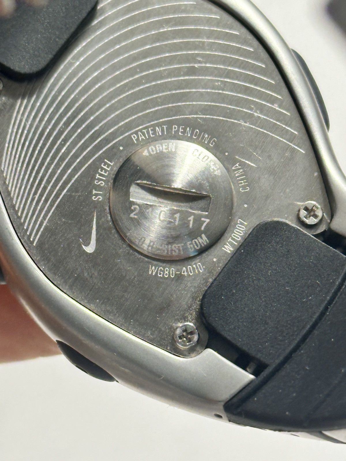 Nike × Vintage NIKE TRIAX STAINLESS STEEL QUARTZ WATCH, WG80-4010 Size 32 - 8 Thumbnail