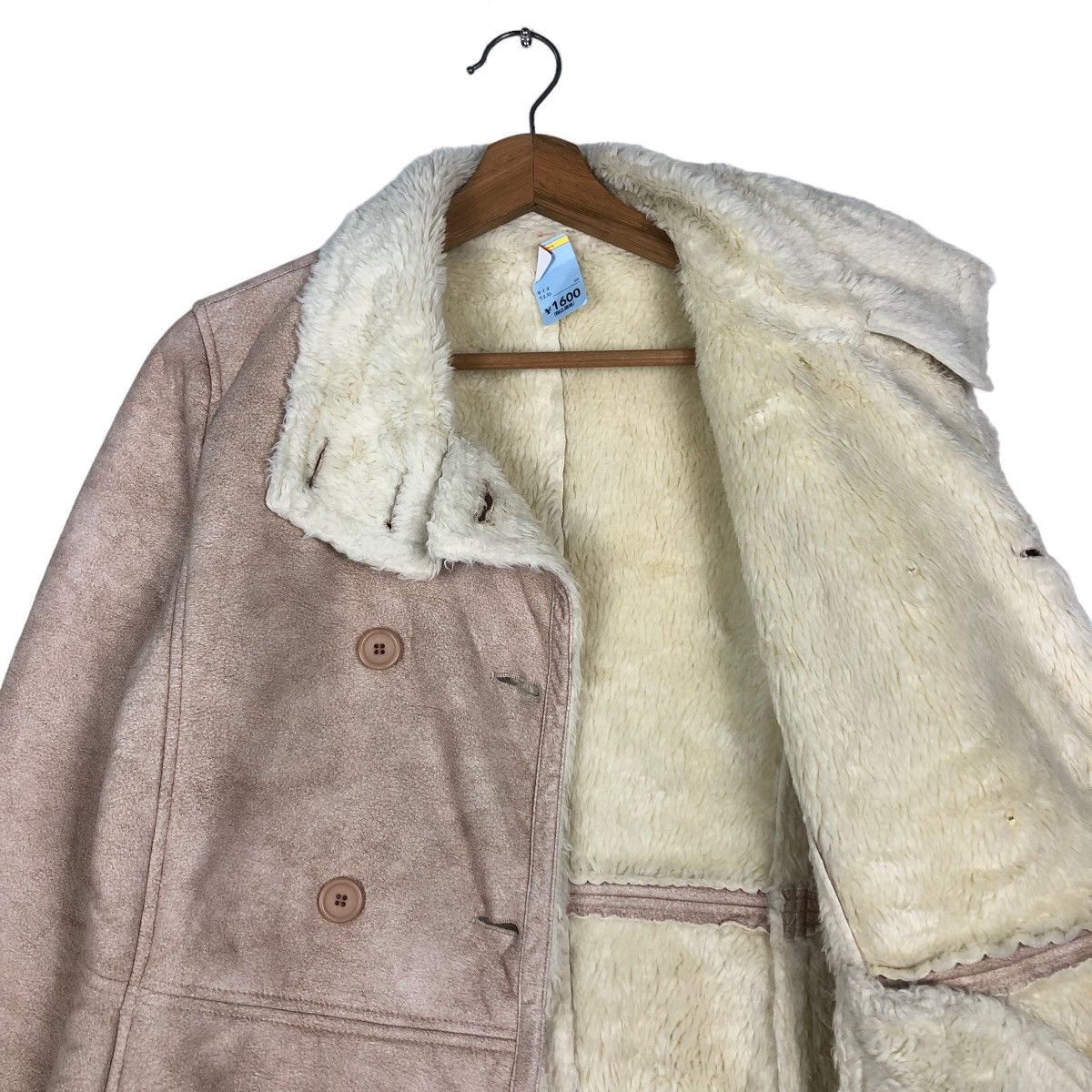 Calvin Klein 🔥Vintage Shearling Mink Fur Biker Jacket Calvin Klein Size US M / EU 48-50 / 2 - 12 Thumbnail