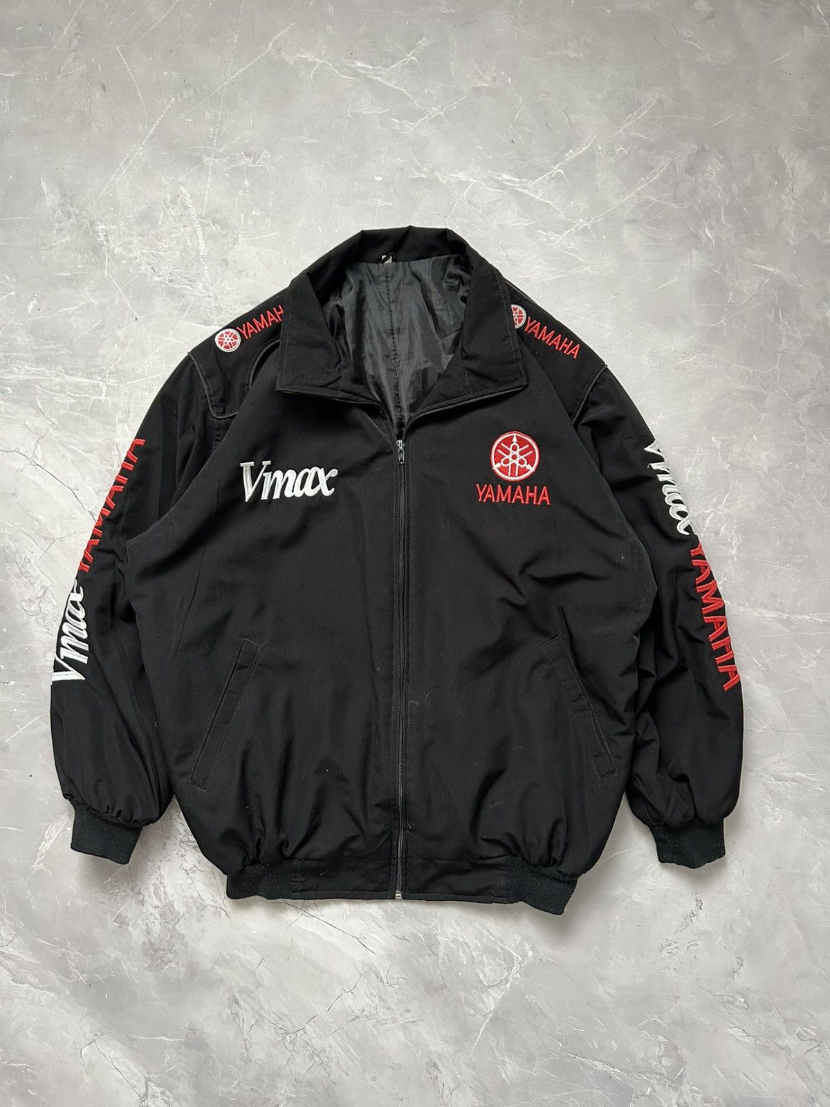 Yamaha Vintage Yamaha Vmax Racing Moto Bomber Jacket Size US L / EU 52-54 / 3 - 2 Thumbnail