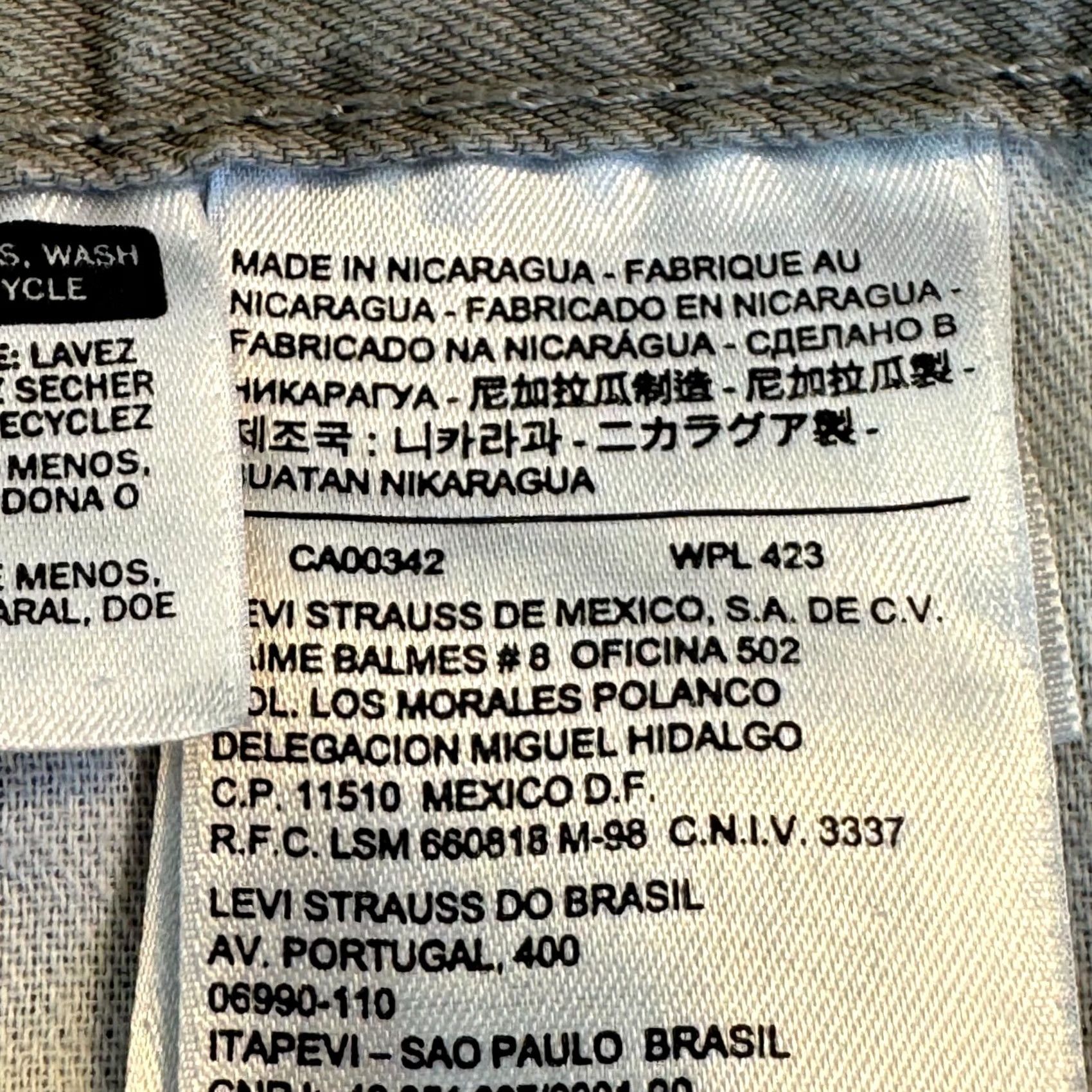 Levi's Levi's 505 Jeans Regular Fit / Straight Leg Mens 36x34 Beige Denim Khaki Size US 36 / EU 52 - 6 Thumbnail