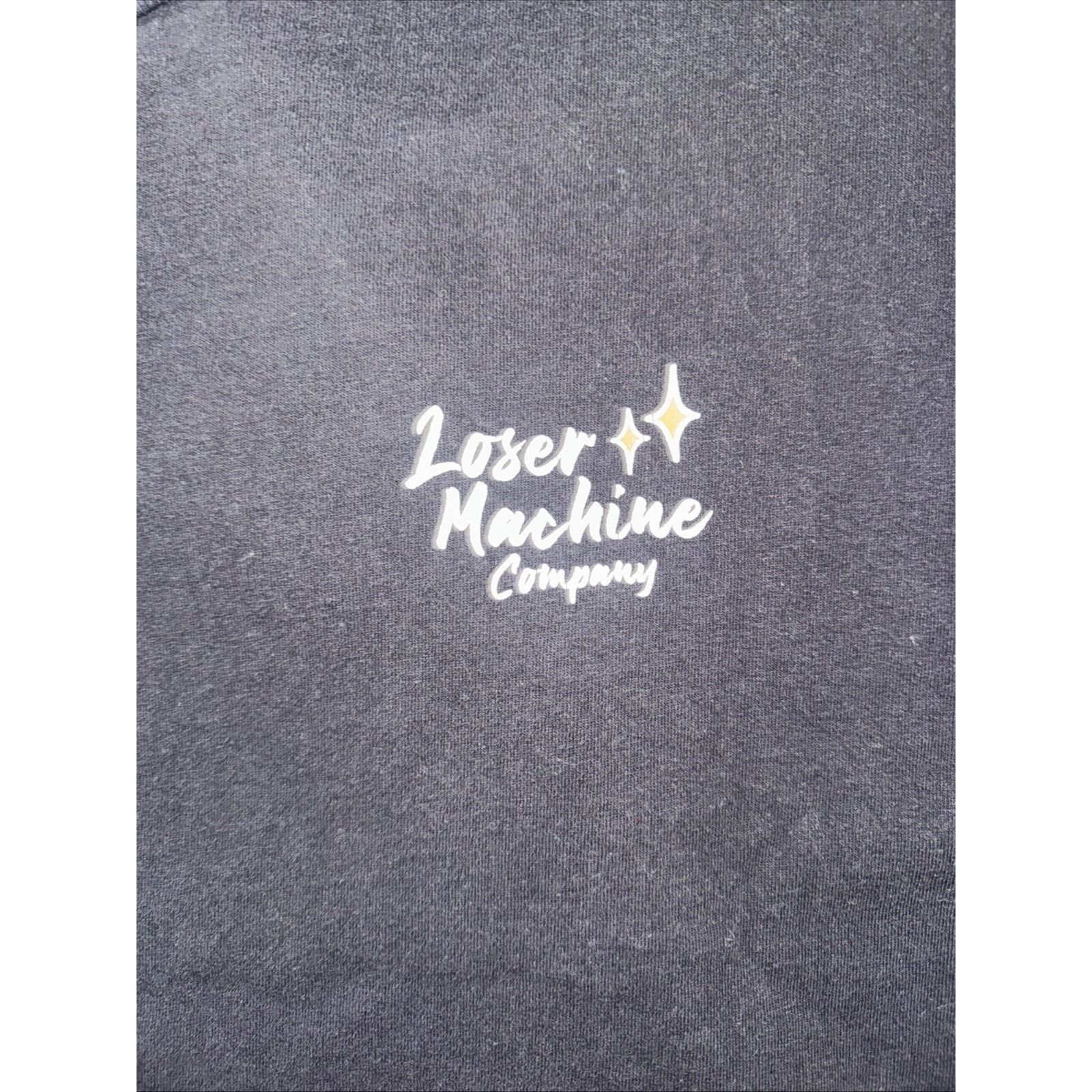 Loser Machine Company × Vintage Loser Machine Graphic T-Shirt Black XL 22x28 Size US XL / EU 56 / 4 - 4 Thumbnail