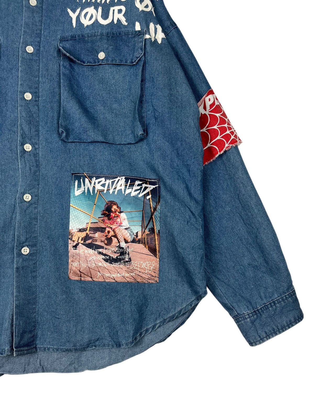 Hysteric Glamour Oversized Bikestar Exploited Underground Button Up Size US XXL / EU 58 / 5 - 5 Thumbnail