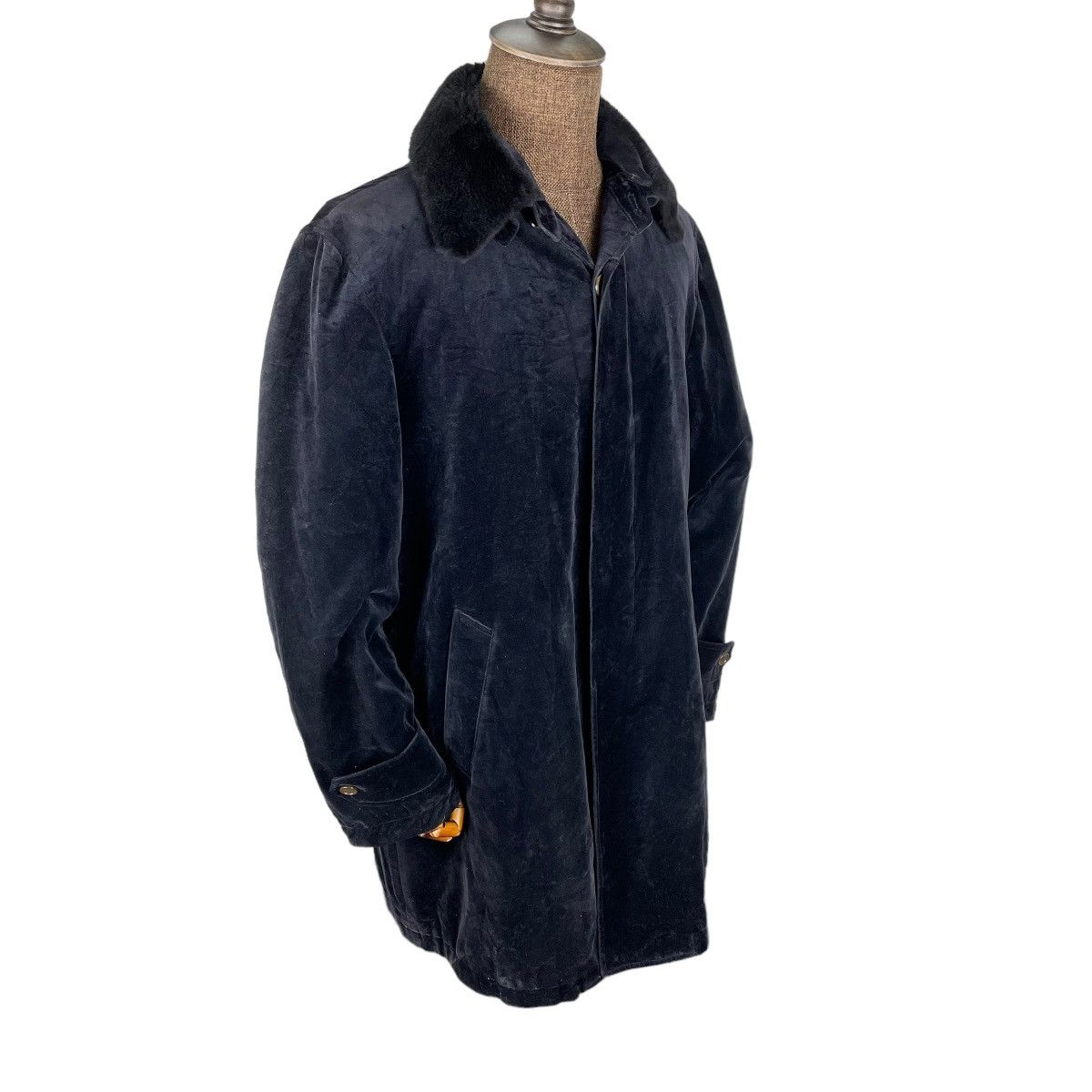 Velvet 🔥YOHJI YAMAMOTO A.A.R VELVET MOLESKIN FUR COLLAR JACKET Size US XL / EU 56 / 4 - 2 Thumbnail