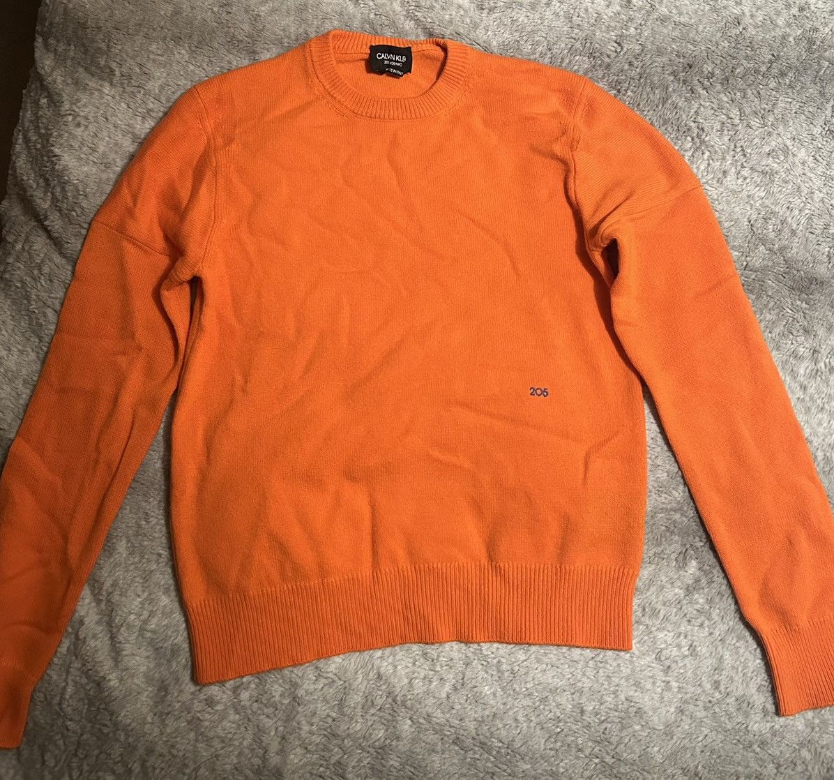 image of Calvin Klein 205W39Nyc Sweater Knit in Orange, Men's (Size Medium)