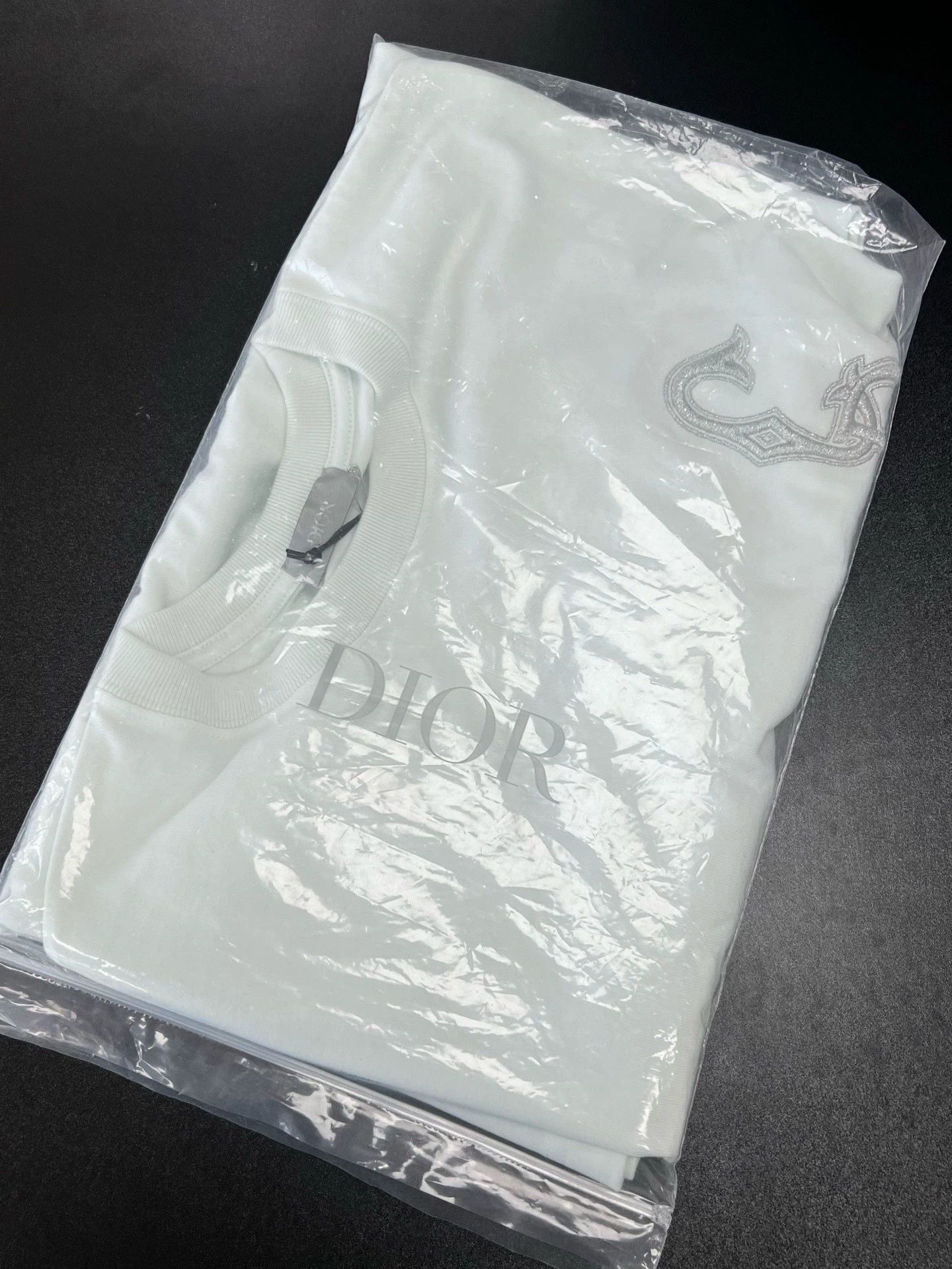 Dior dior logo embroidered mint green t-shirt Size US M / EU 48-50 / 2 - 7 Thumbnail