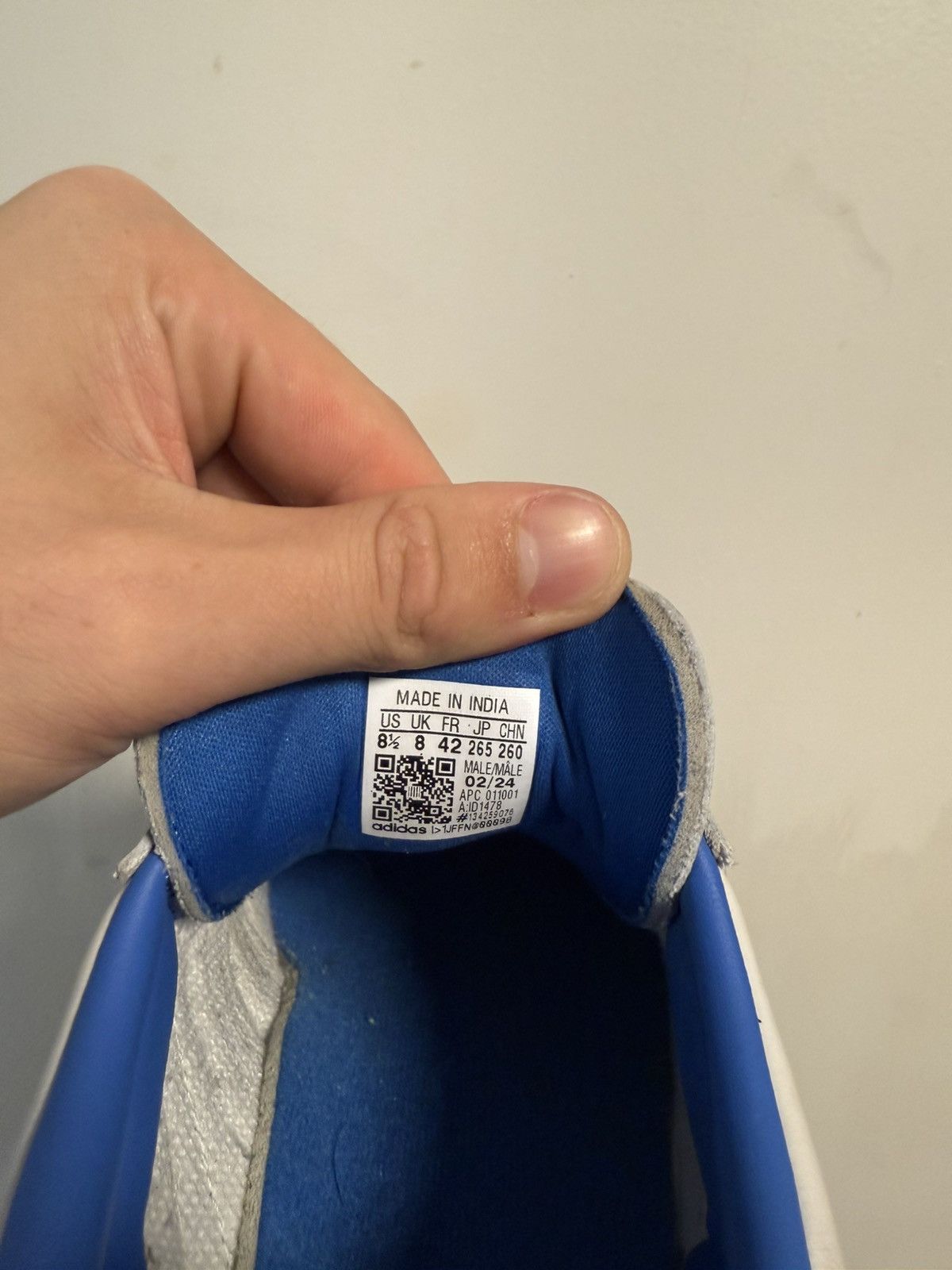Adidas Adidas Samba Blue/Grey Leather Size US 8 / EU 41 - 8 Thumbnail