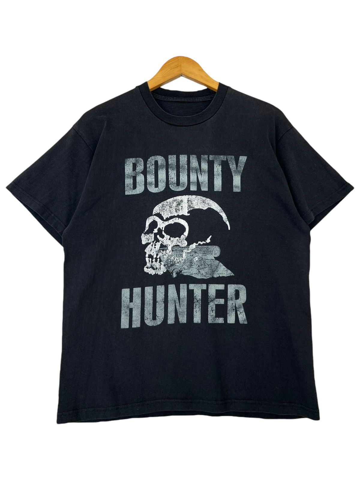 Vintage Vintage Bounty Hunter Skull Skeleton Black Tee Medium Size US M / EU 48-50 / 2 - 2 Thumbnail