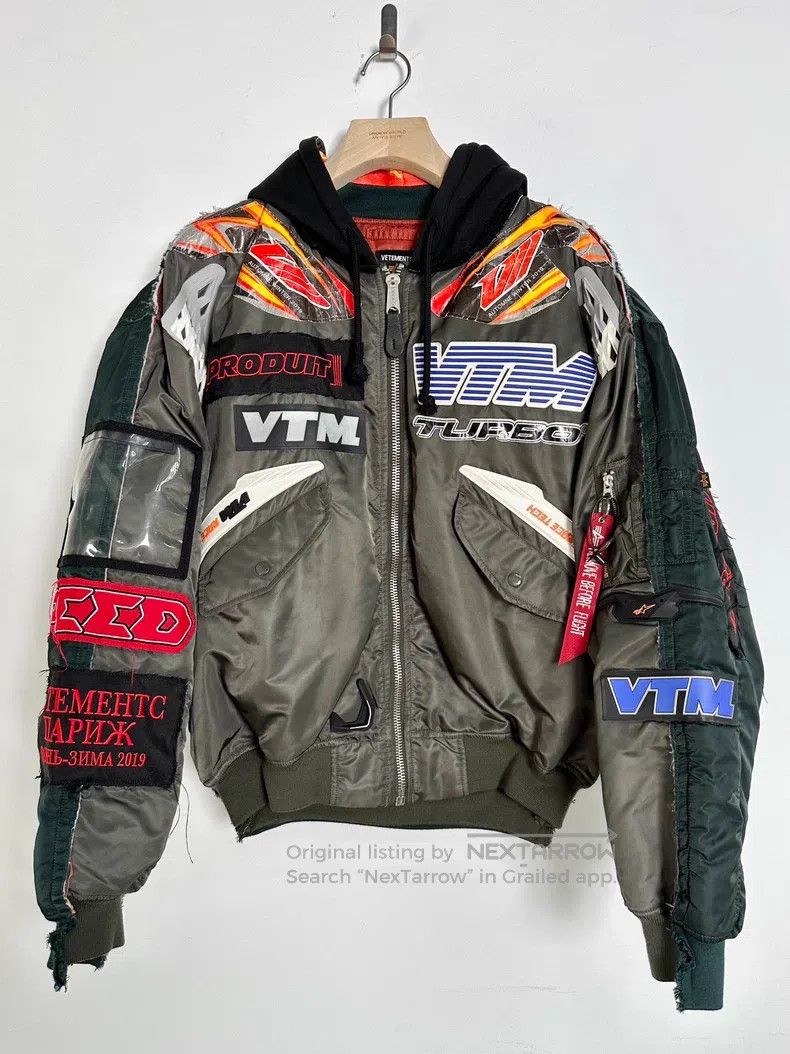 Other Vetements Racing Themed Silicone Bomber Cotton Jacket Size US S / EU 44-46 / 1 - 1 Thumbnail