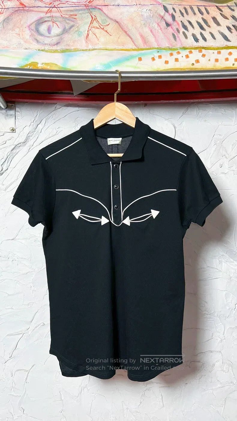Saint Laurent Paris Saint Laurent Paris Polos Size US S / EU 44-46 / 1 - 2 Thumbnail