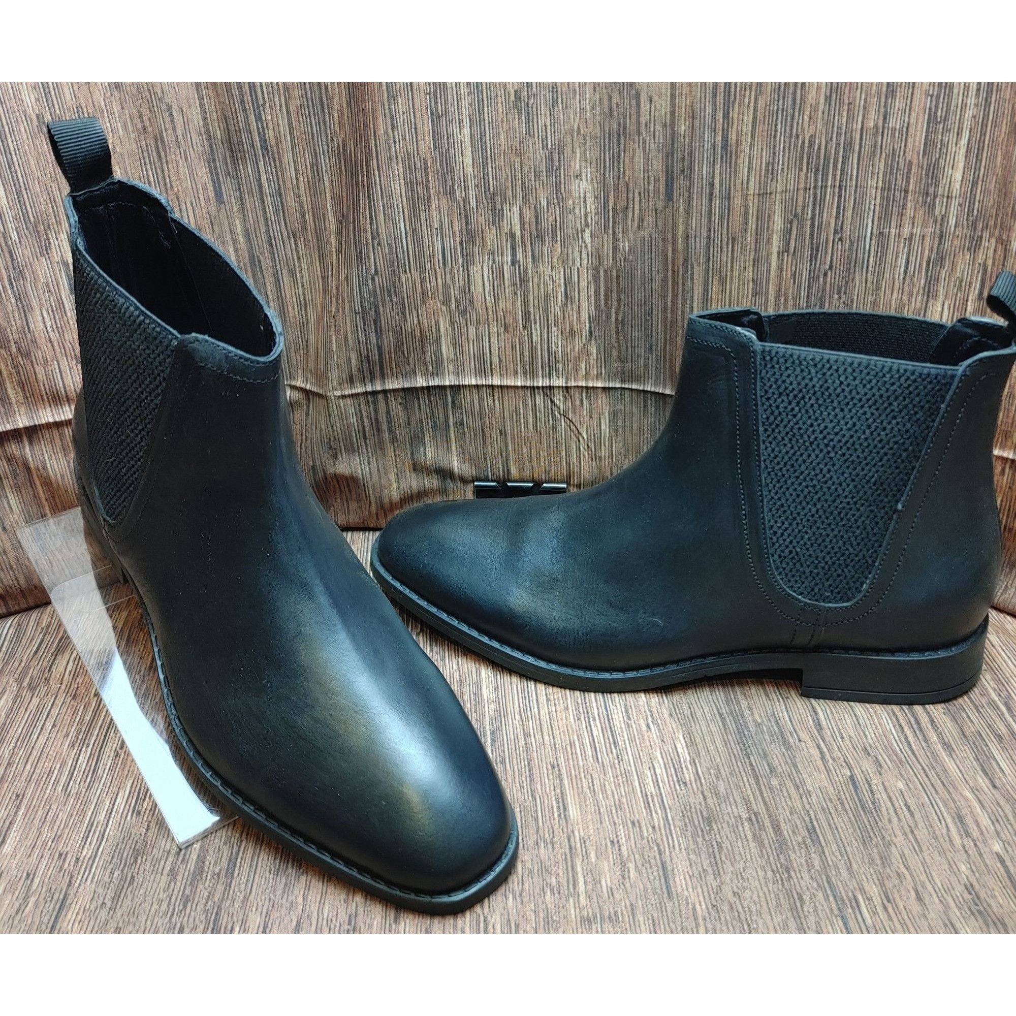 Other Redfoot Leather Square Toe Black Chelsea Boot Men's Size 8 Size US 8 / EU 41 - 1 Thumbnail