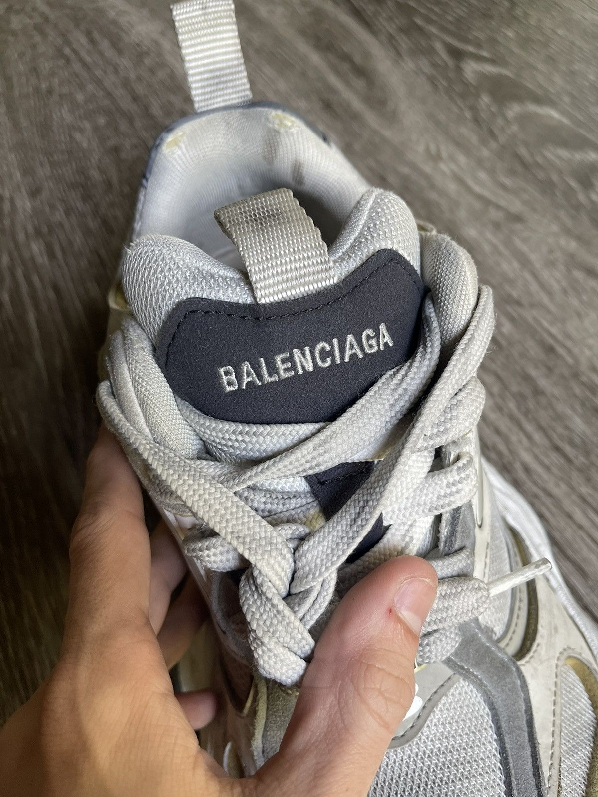 Balenciaga Balenciaga Cargo Sneaker White Grey Black Shoe Size US 9 / EU 42 - 8 Thumbnail