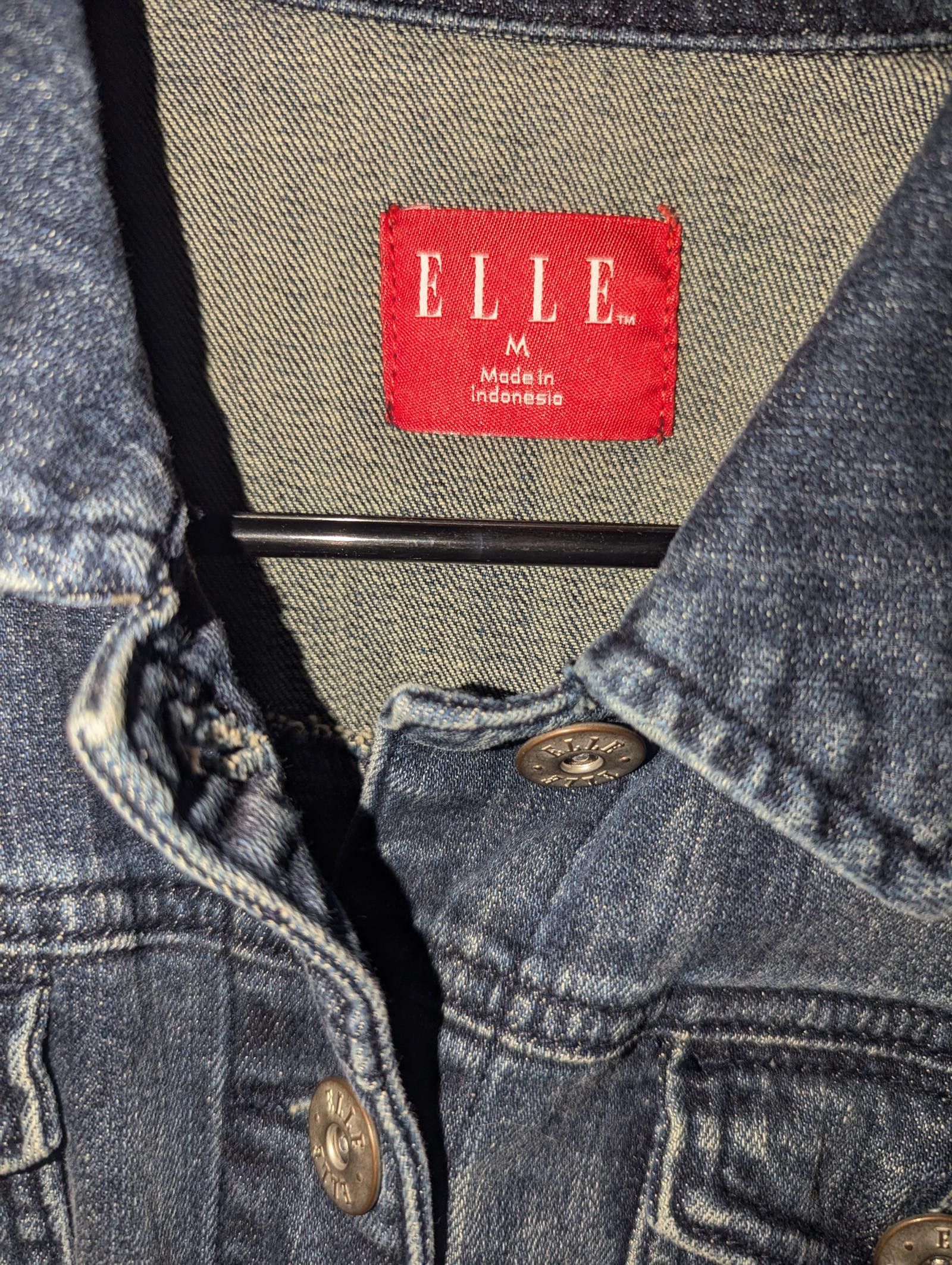 Ellesse Vintage Elle Women's Denim Jacket - Classic Blue Jean Medium Size M / US 6-8 / IT 42-44 - 4 Thumbnail
