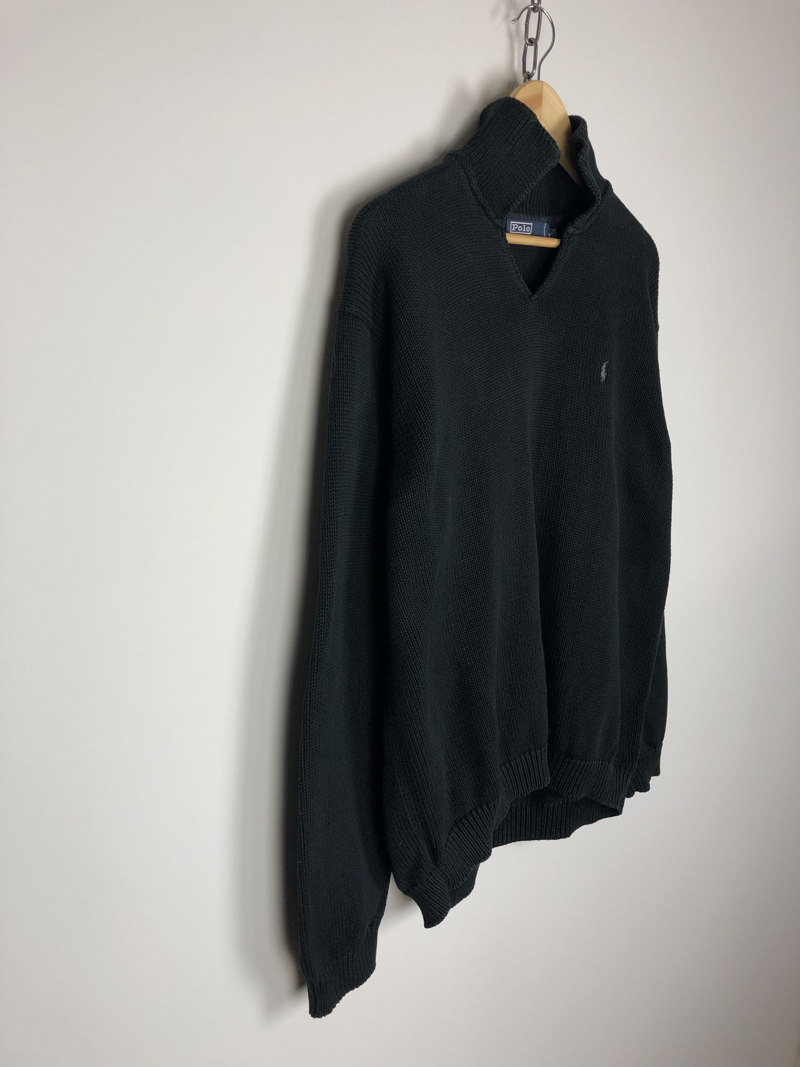 Polo Ralph Lauren Polo Ralph Lauren Knit Sweater Vintage Black XL Size US XL / EU 56 / 4 - 5 Thumbnail
