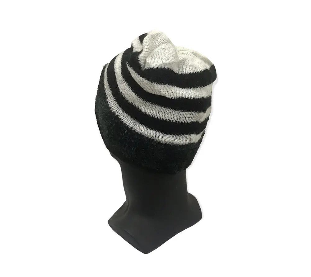 Japanese Brand × Vintage Japanese Brand Stripe Jail Beanie Hat Size ONE SIZE - 3 Thumbnail
