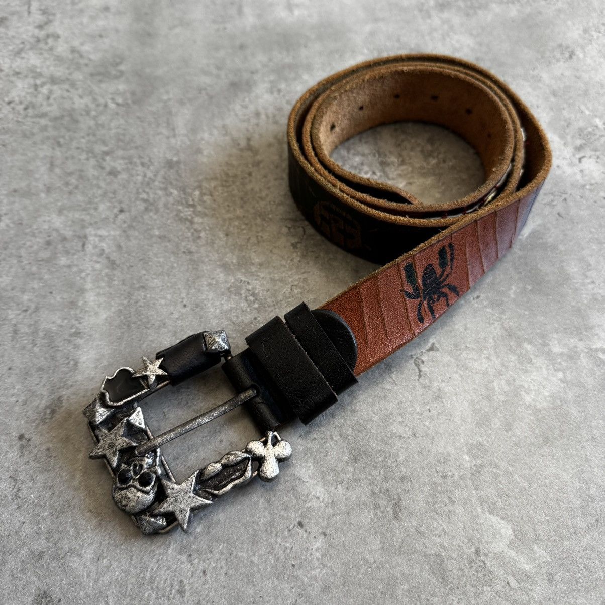 Leather Art Classic Leather Avant Garde Belt Hand Made in Italy Size ONE SIZE - 2 Thumbnail