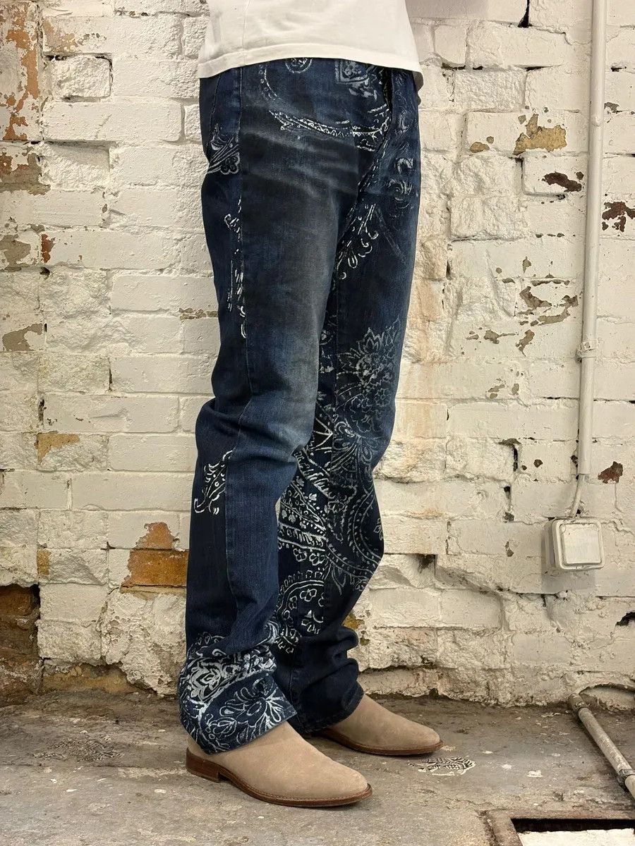 Roberto Cavalli AW2003 Cavalli Navy Blue Presley Ocean Denim Jeans Size US 30 / EU 46 - 3 Thumbnail