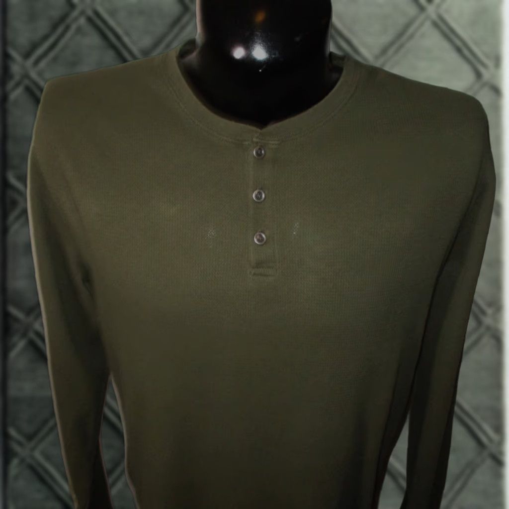 Lucky Brand LUCKY BRAND Green Long Sleeve Henley Shirt L Men’s Regular Size XS? Size US L / EU 52-54 / 3 - 1 Thumbnail
