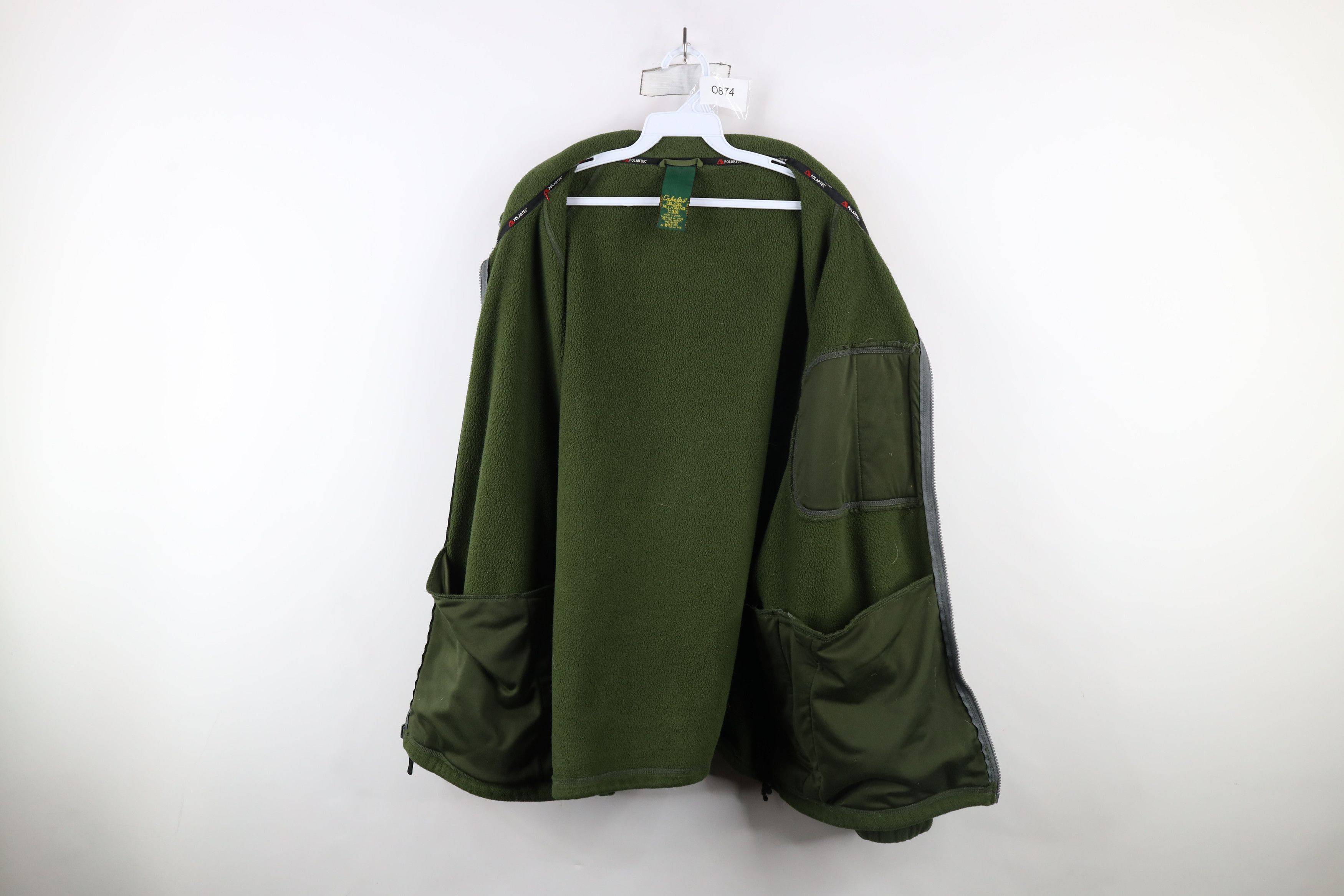 Cabelas × Vintage Vintage Cabelas Polartec Fleece Full Zip Jacket Green Size US XXL / EU 58 / 5 - 10 Thumbnail
