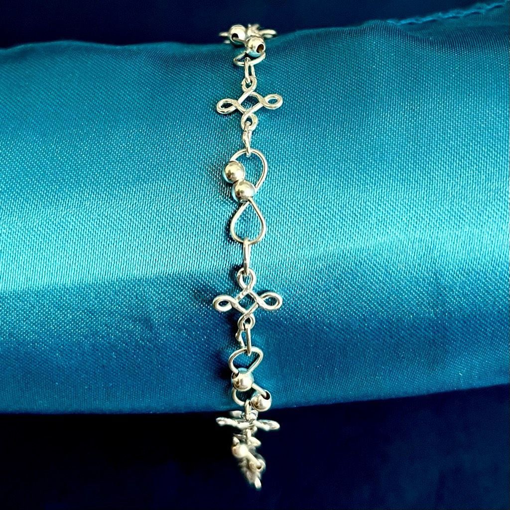 AZG Darling Sterling 925 Silver 9” Anklet