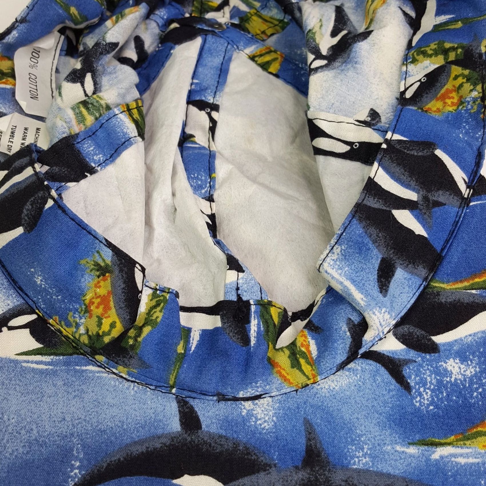Etro VINTAGE Orca Killer Whale USA Made Snapback Hat Baseball Cap Retro 90s Animals AOP Hat Mens Adjustable Blue Size ONE SIZE - 6 Thumbnail