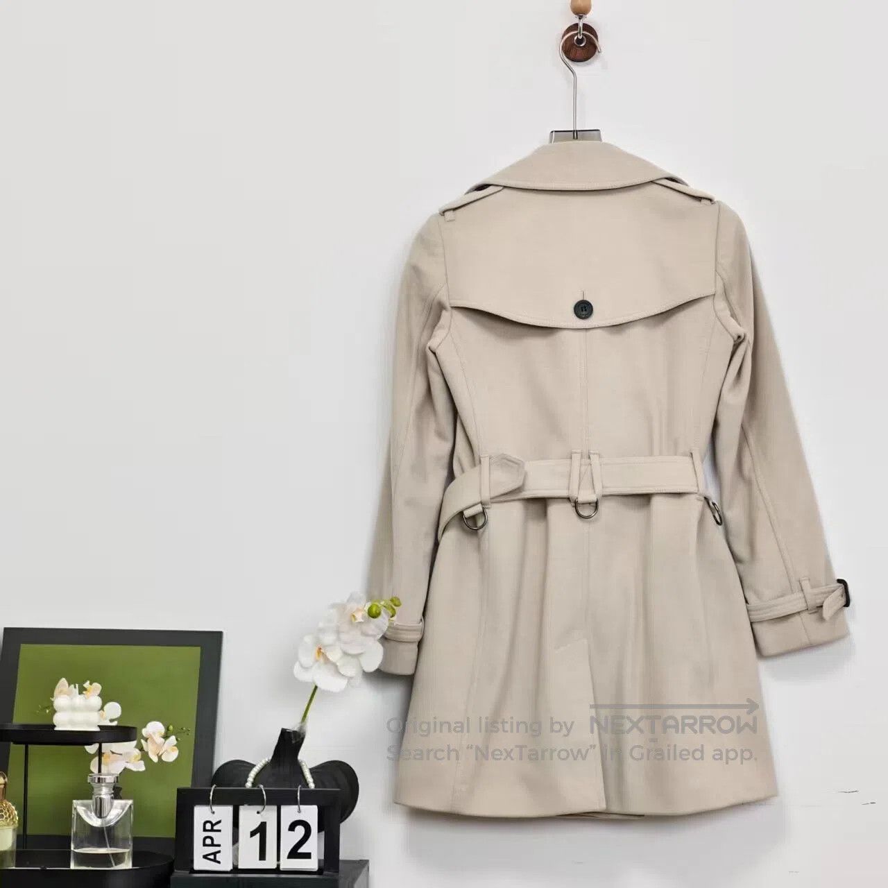 Burberry Burberry Wool Cashmere Blended Coat| Size XXS / US 00 / IT 34 - 4 Thumbnail