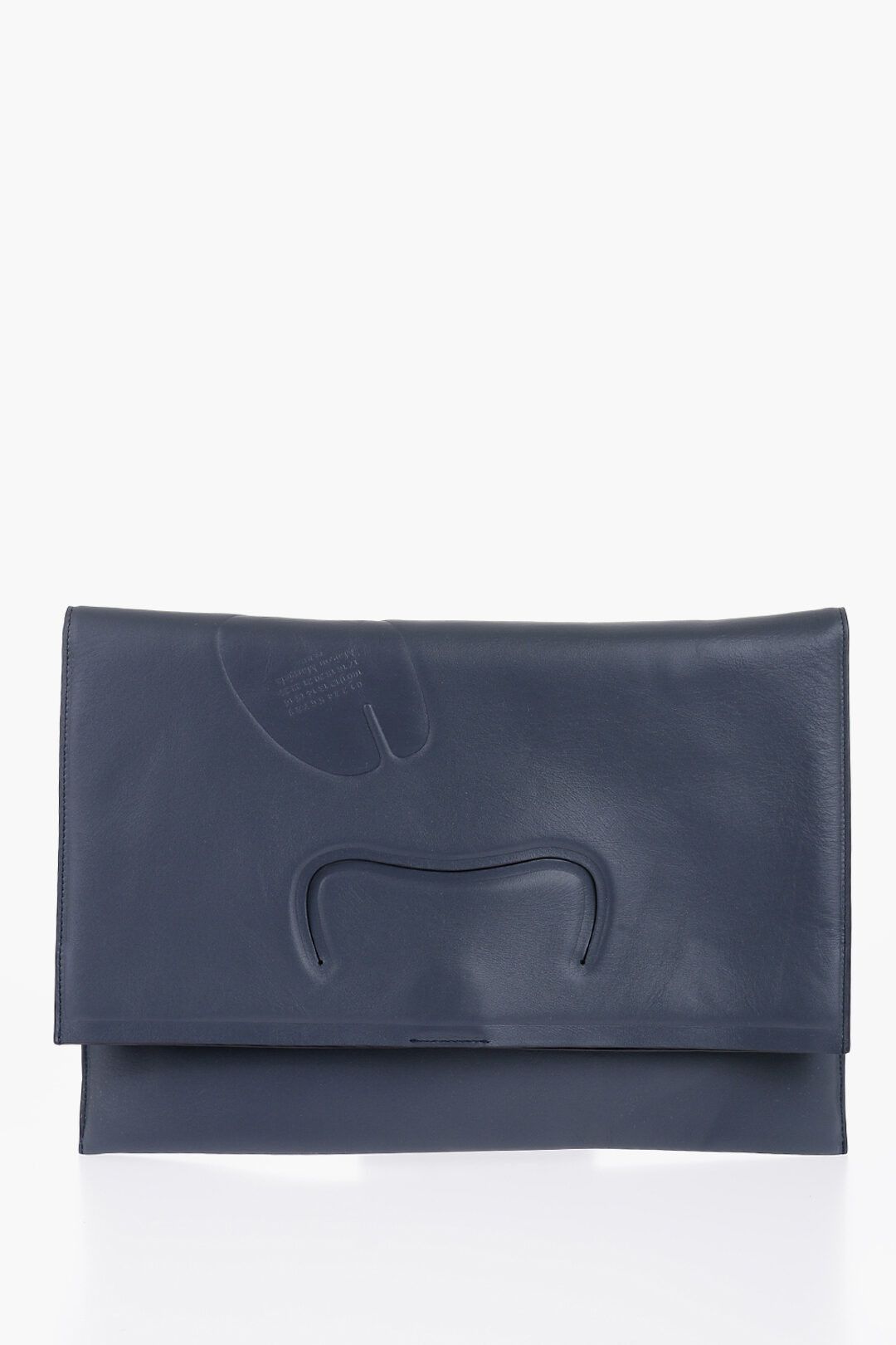 Maison Margiela og1mm1224 Size: OS / Maxi Tabi Flat Clutch in Navy Blue Size ONE SIZE - 1 Thumbnail