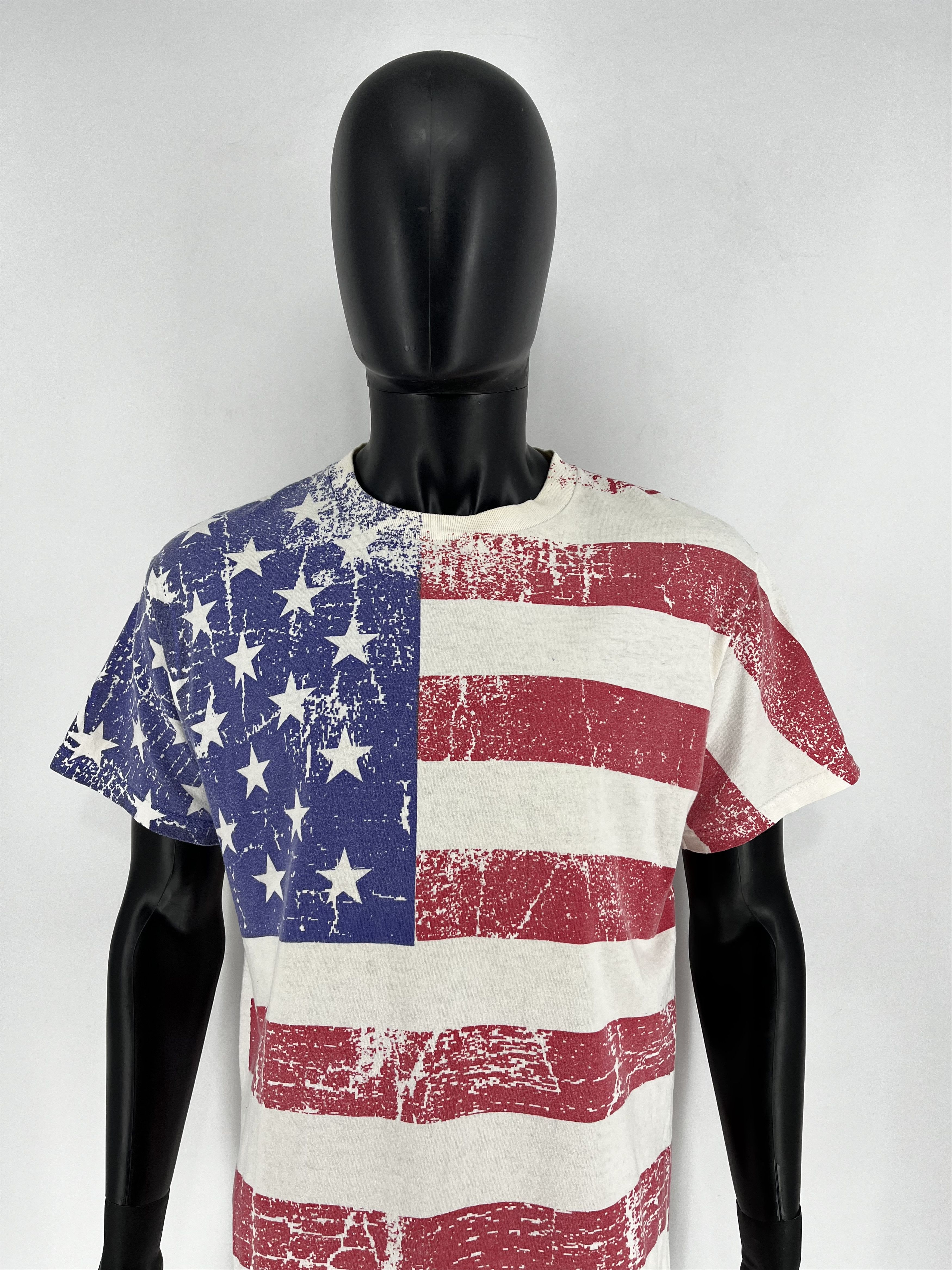 Vintage 90s Vintage USA United States American Flag All Over Print Size US L / EU 52-54 / 3 - 1 Thumbnail