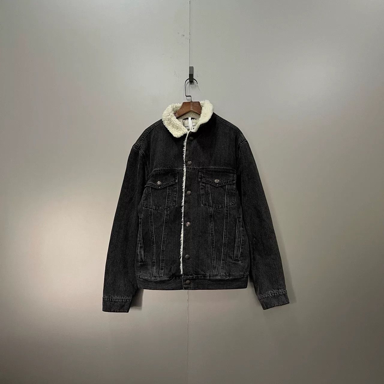 Balenciaga Balenciaga Black Denim Sherpa Jacket Size US M / EU 48-50 / 2 - 1 Thumbnail
