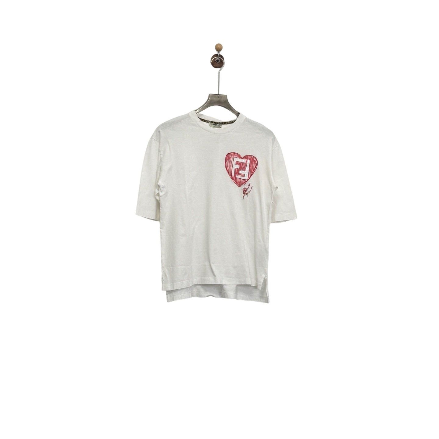 Fendi Fendi Karl Heart Logo T-Shirt Size S Size US S / EU 44-46 / 1 - 1 Thumbnail
