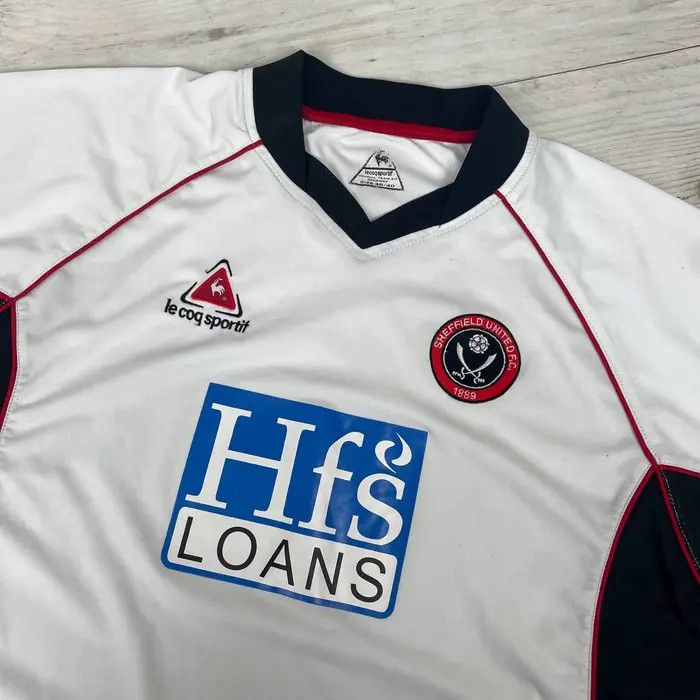 Le Coq Sportif Vintage Sheffield United 2005 2006 Away Shirt Soccer Jersey Size US M / EU 48-50 / 2 - 2 Thumbnail