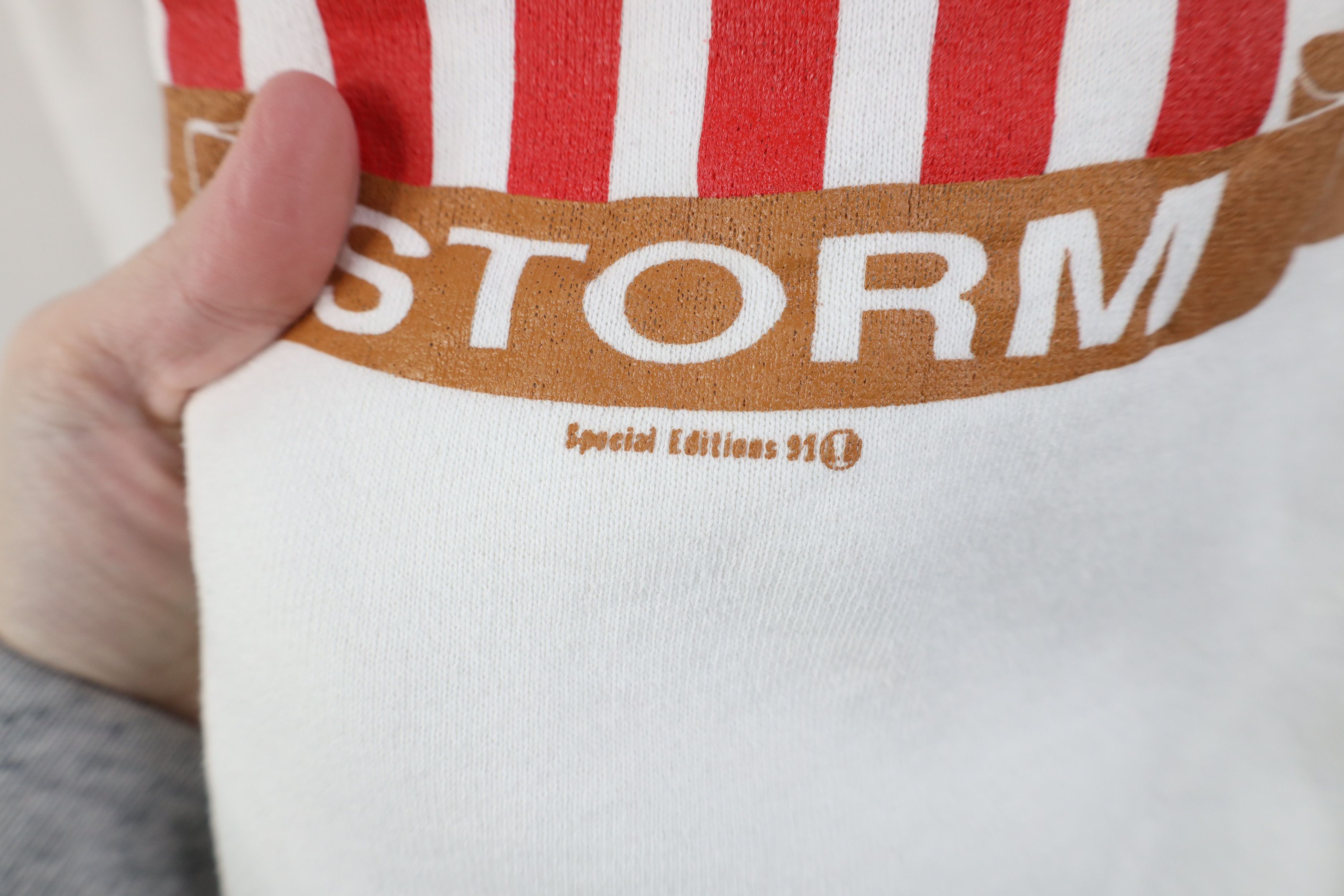 Vintage Vintage 90s Military Support Desert Storm Sweatshirt Size L / US 10 / IT 46 - 7 Thumbnail