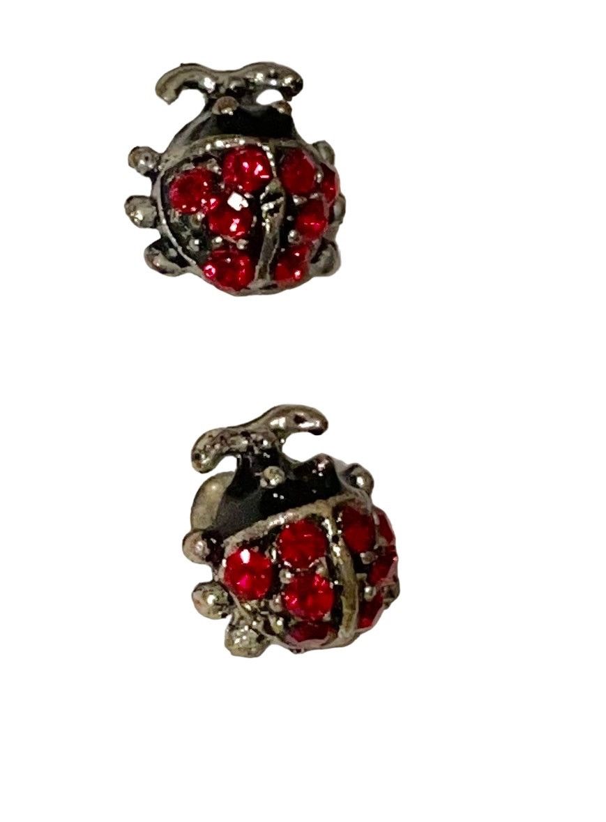 Swarovski Swarovski Crystal Mini Ladybug Earrings Size ONE SIZE - 4 Thumbnail