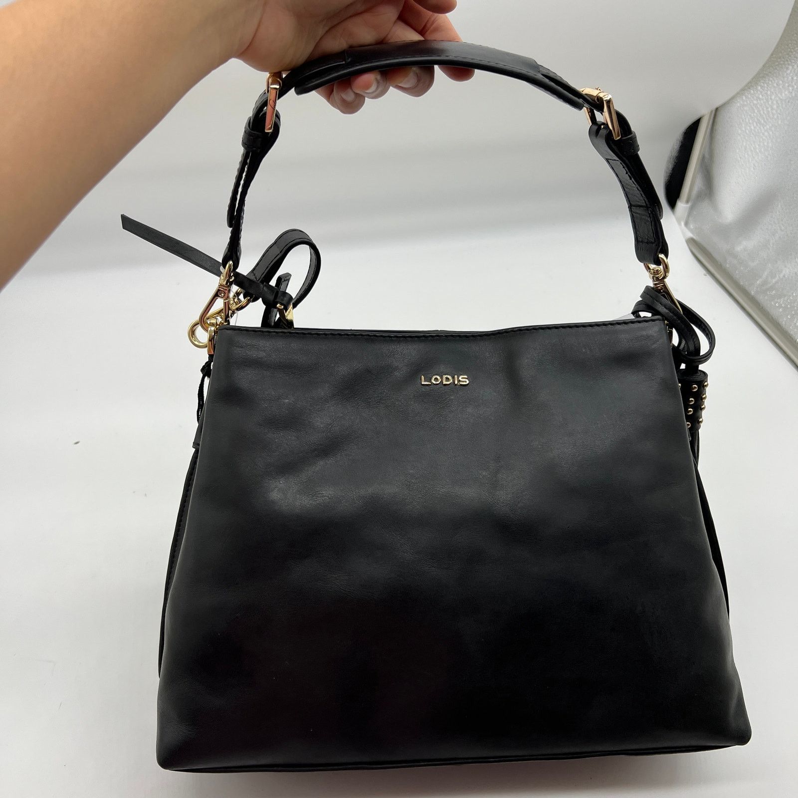 Other LODIS Womens Purse Glazed Leather Darcy Shoulder Size ONE SIZE - 1 Thumbnail