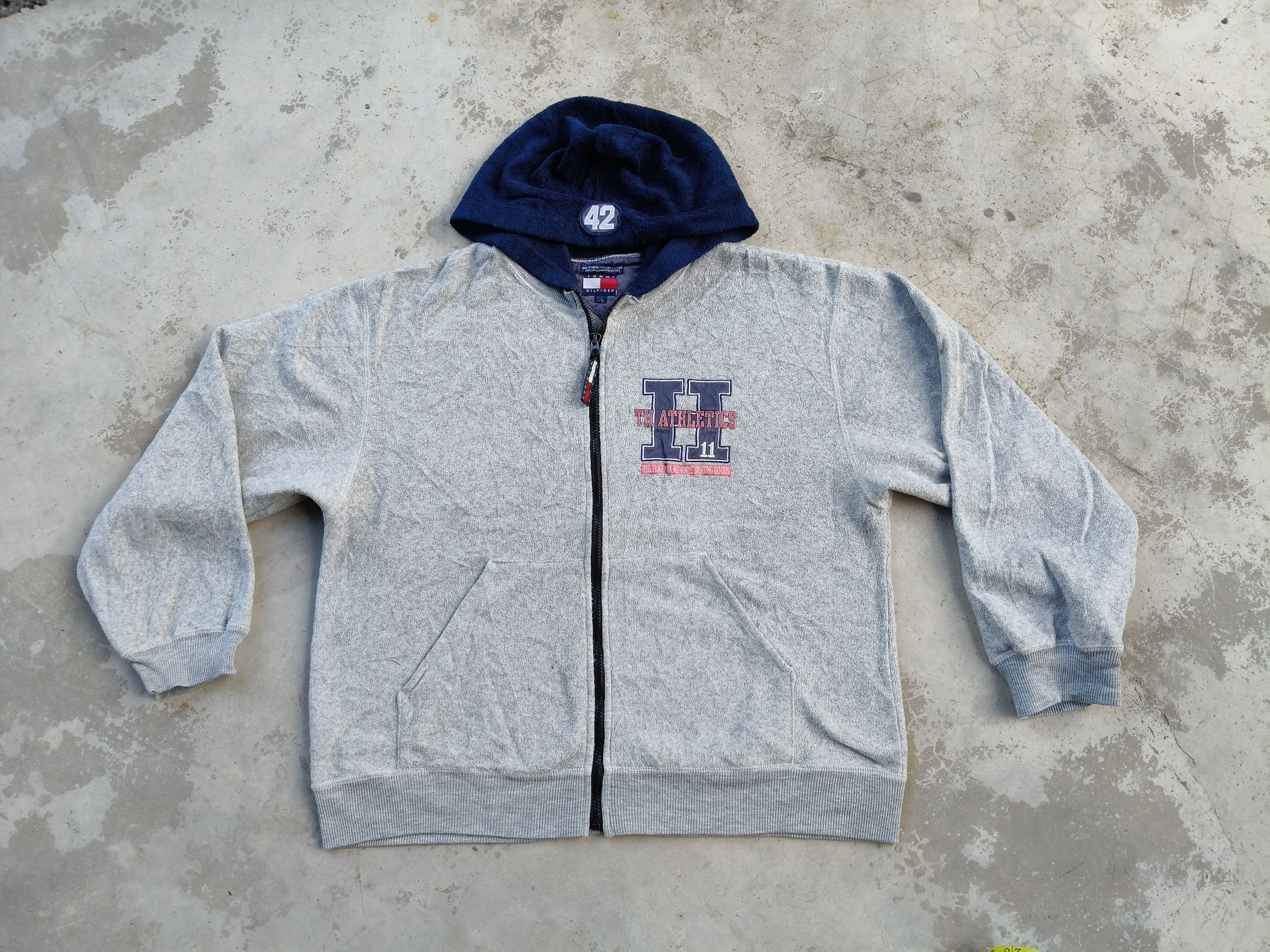 Tommy Hilfiger Tommy Hilfiger Fleece Zipper Hoodie Size US L / EU 52-54 / 3 - 3 Thumbnail