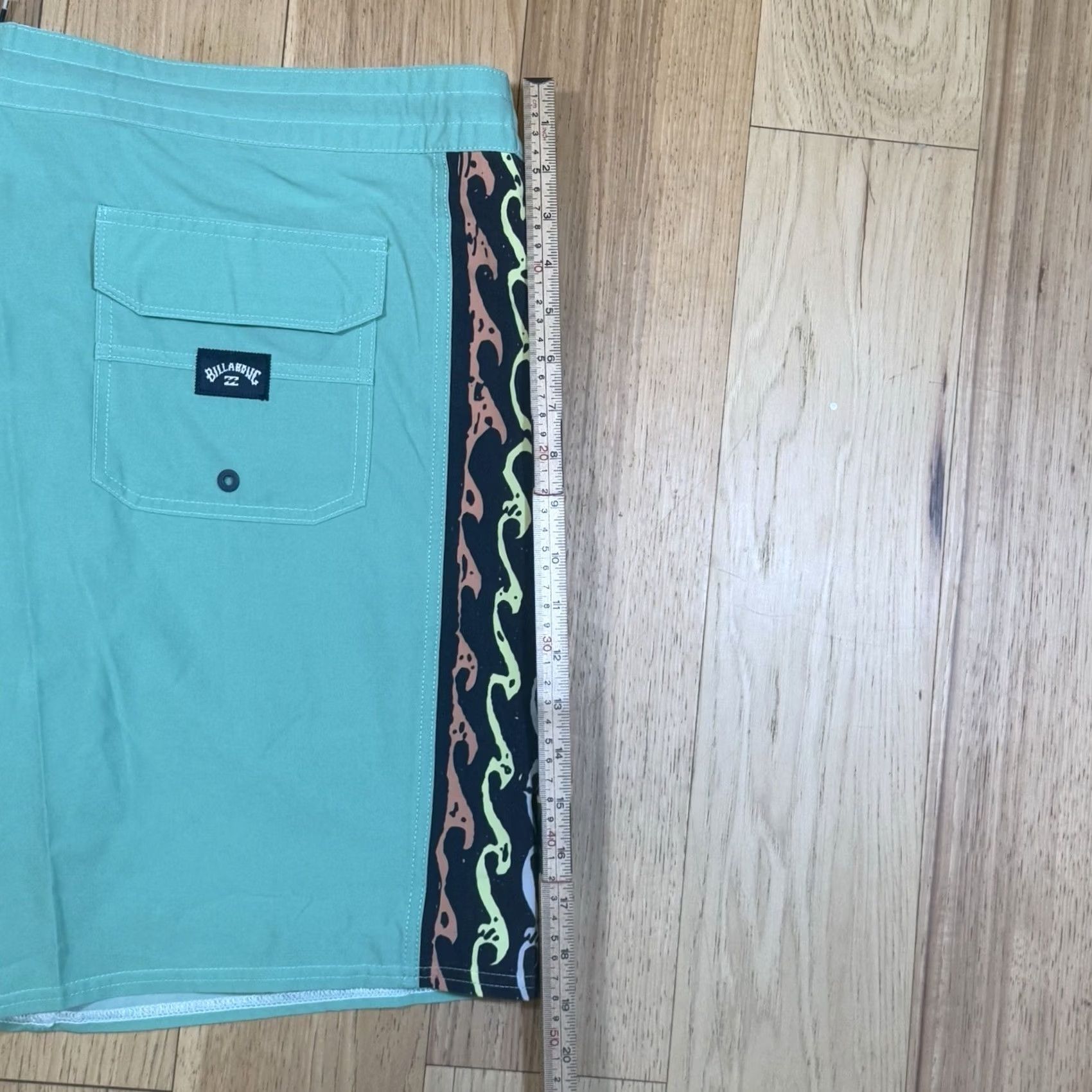 Billabong Billabong Board Shorts Men 38 NWT Multicolor Pockets Recycler Lo Tides DBAH Green Mid Length Size US 38 / EU 54 - 6 Thumbnail