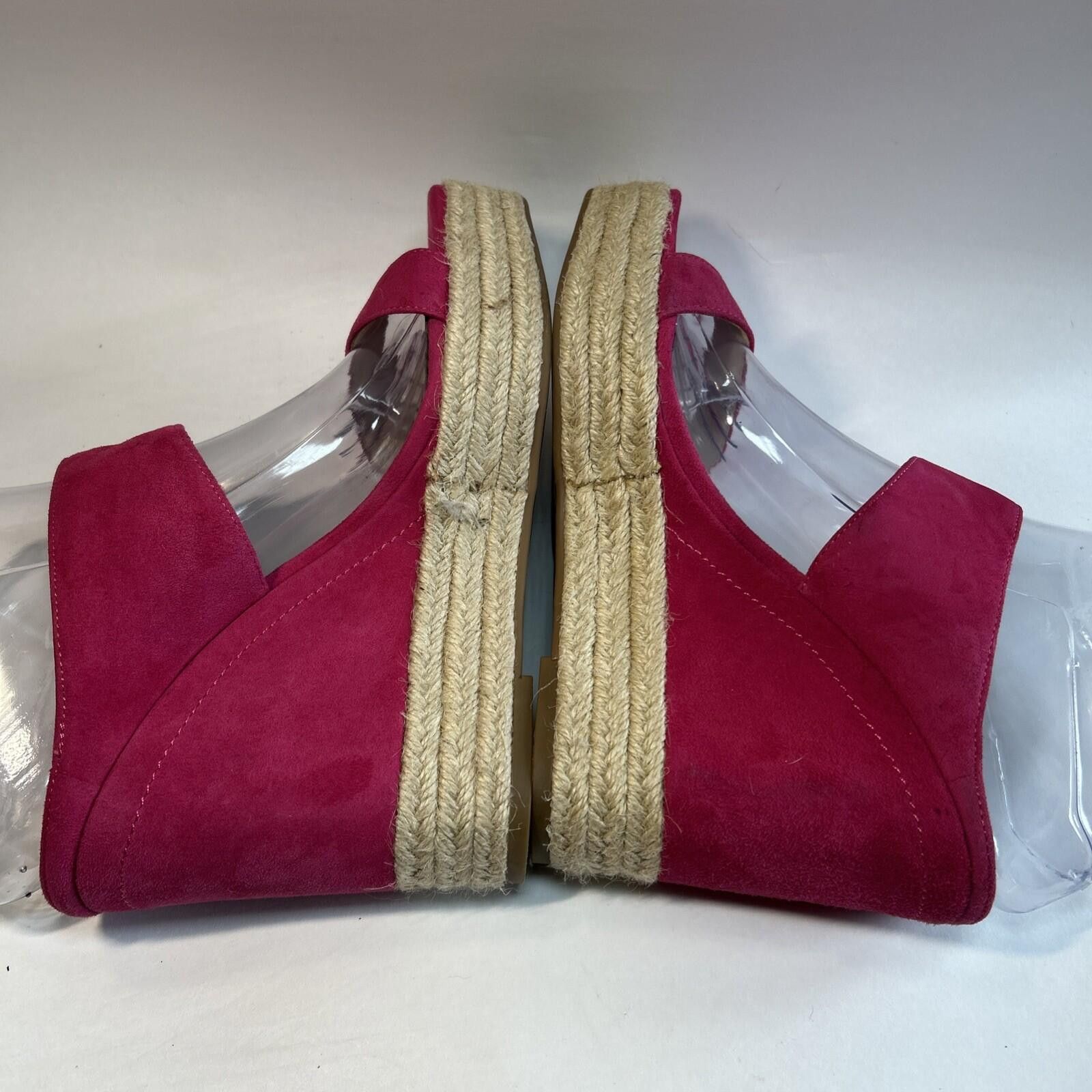 Other Jessica Simpson Perfectly Pink Lux Suede Wedge Sandal Size 8 Size US 8 / IT 38 - 4 Thumbnail