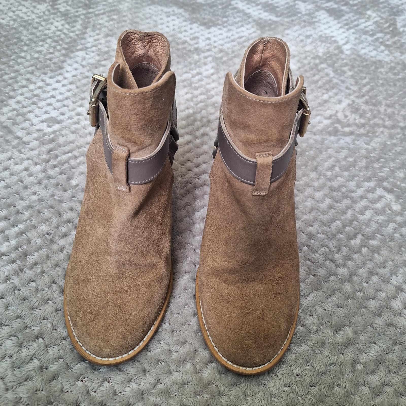 Kurt Geiger Kurt Geiger Suede Leather Ankle Boots with heels,size 36 Size US 8 / IT 38 - 3 Thumbnail